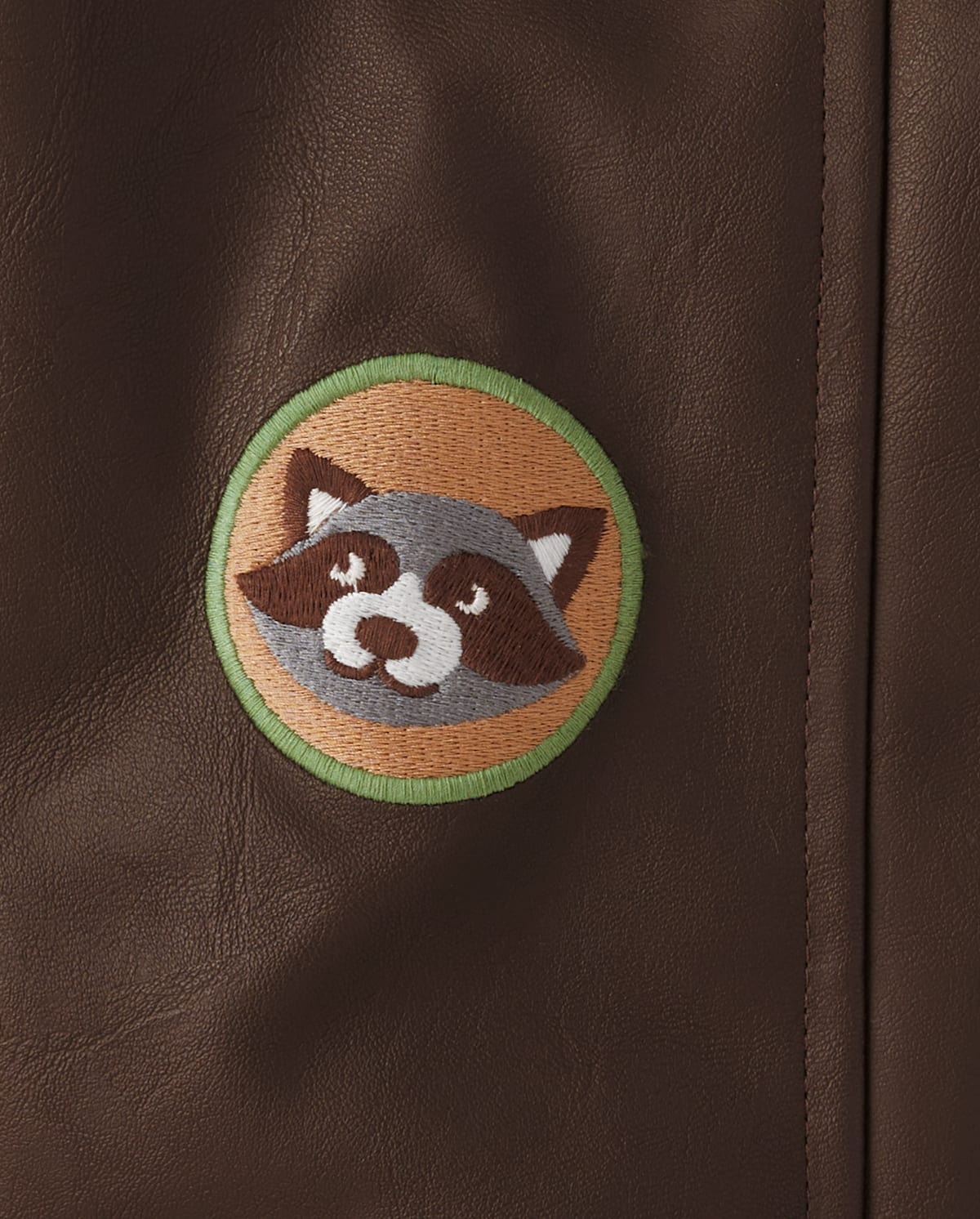 Детские куртки Gymboree Boys Embroidered Patch Faux Leather Bomber Jacket - Enchanted Forest — фото 3