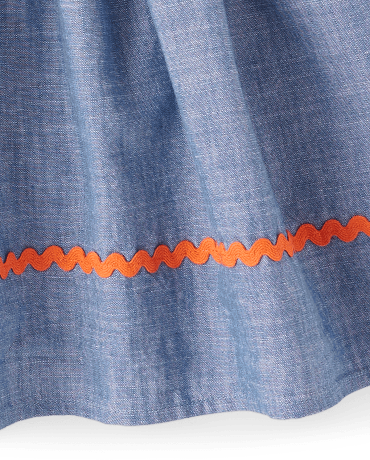 Детские юбки Gymboree Girls Embroidered Pumpkin Chambray Skort - Lil' Pumpkin — фото 4