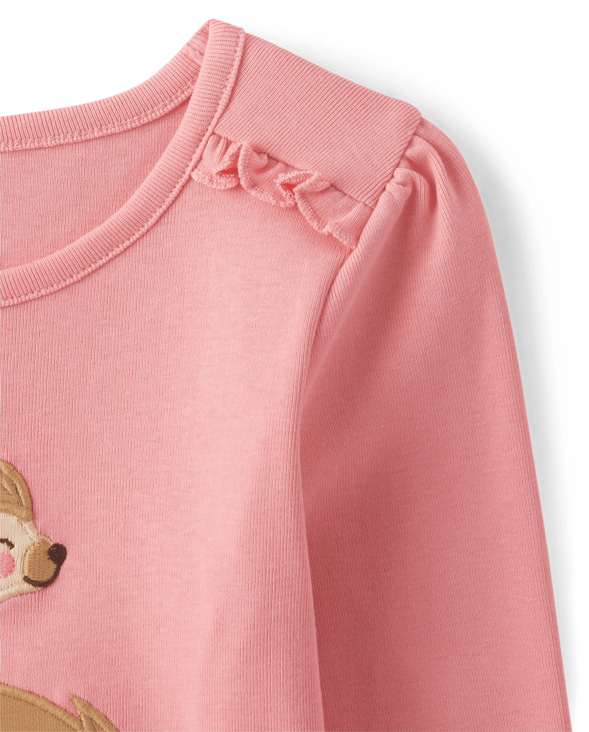Детские топы Gymboree Girls Embroidered Hedgehog Ruffle Top - Enchanted Forest — фото 2