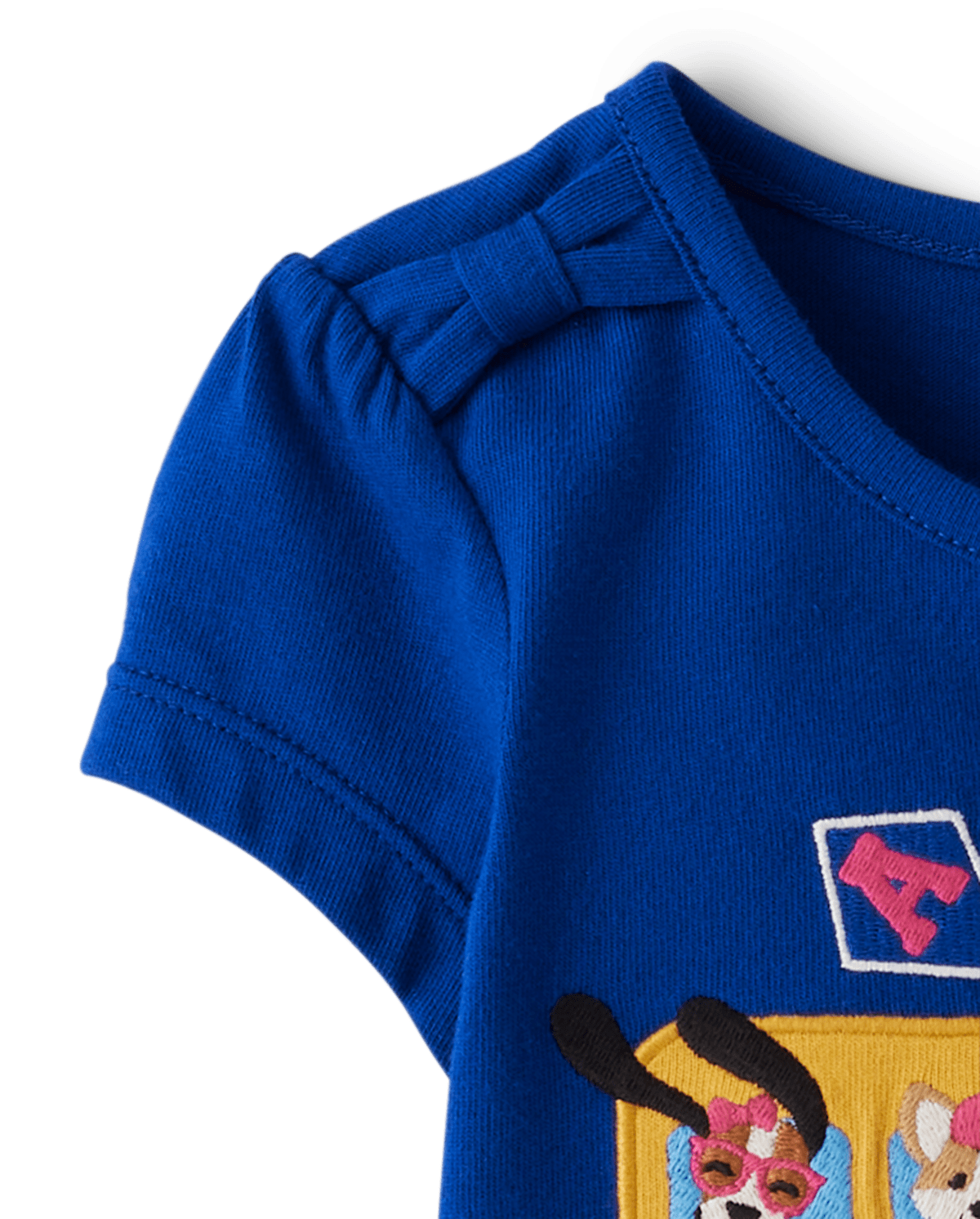 Детские топы Gymboree Girls Embroidered School Bus Top - Prep School — фото 2
