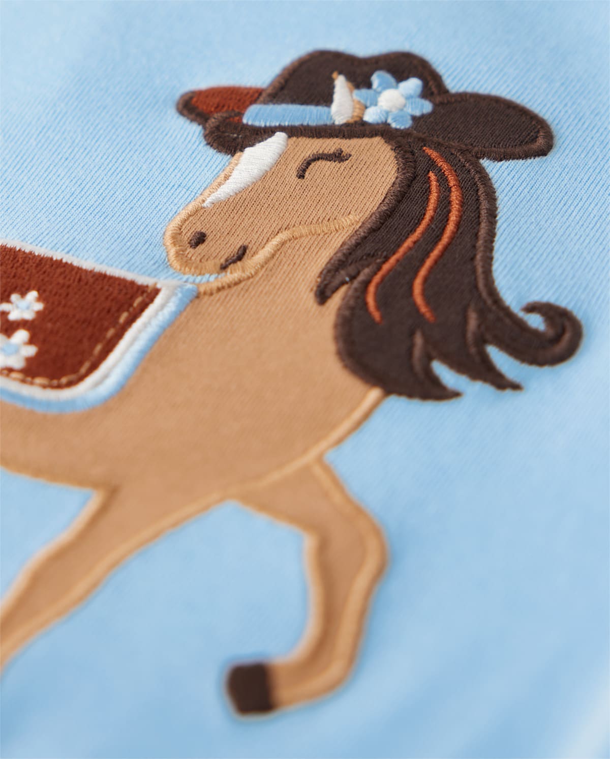 Детские топы Gymboree Girls Embroidered Horse Top - Montana Mountain