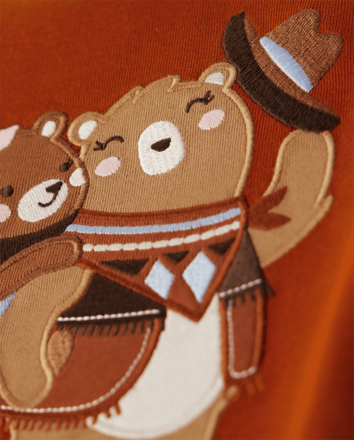 Детские топы Gymboree Girls Embroidered Bear Top - Montana Mountain