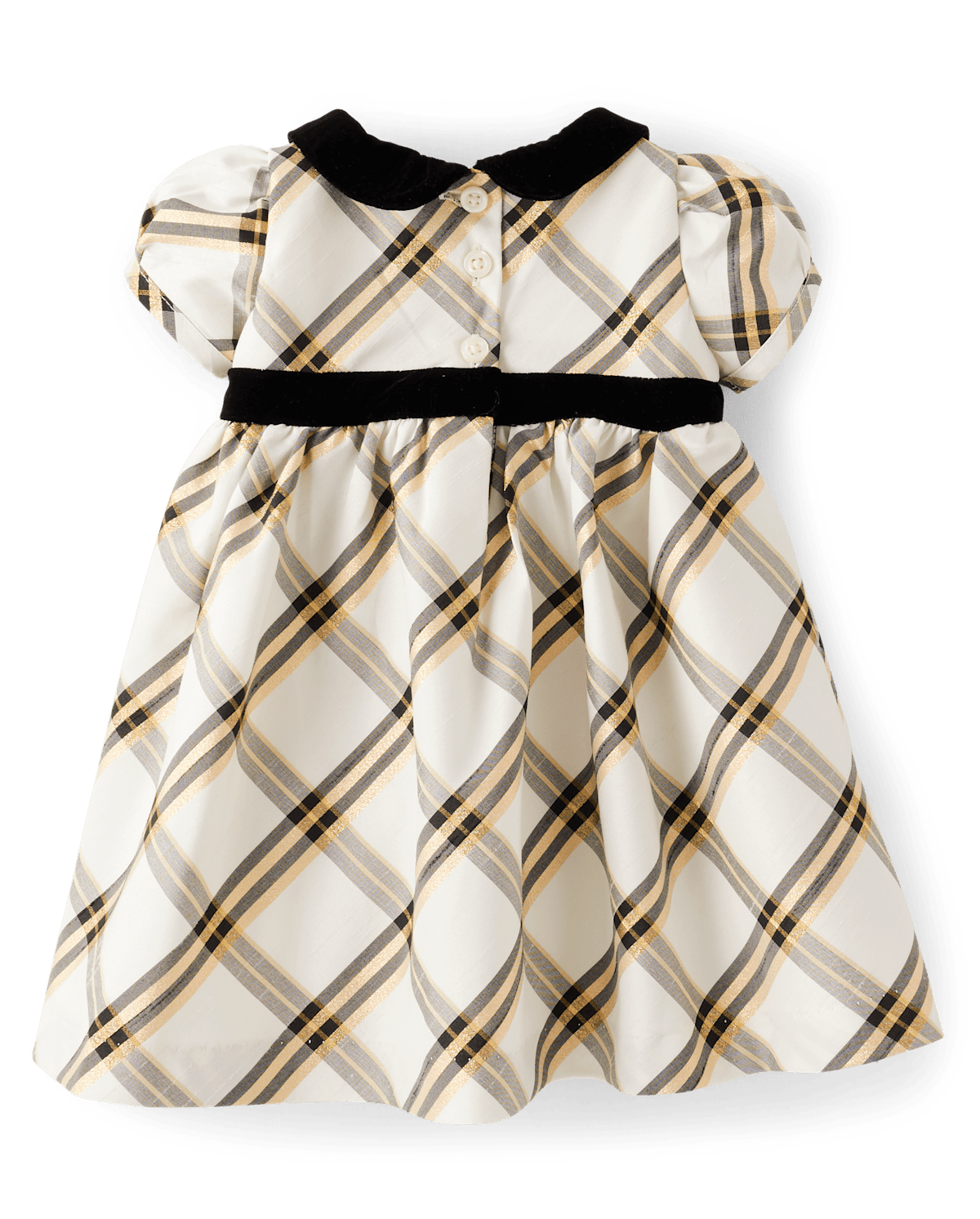 Детские платья Gymboree Baby Girls Plaid Dupioni Peter Pan Dress - Winter Wonderland — фото 2