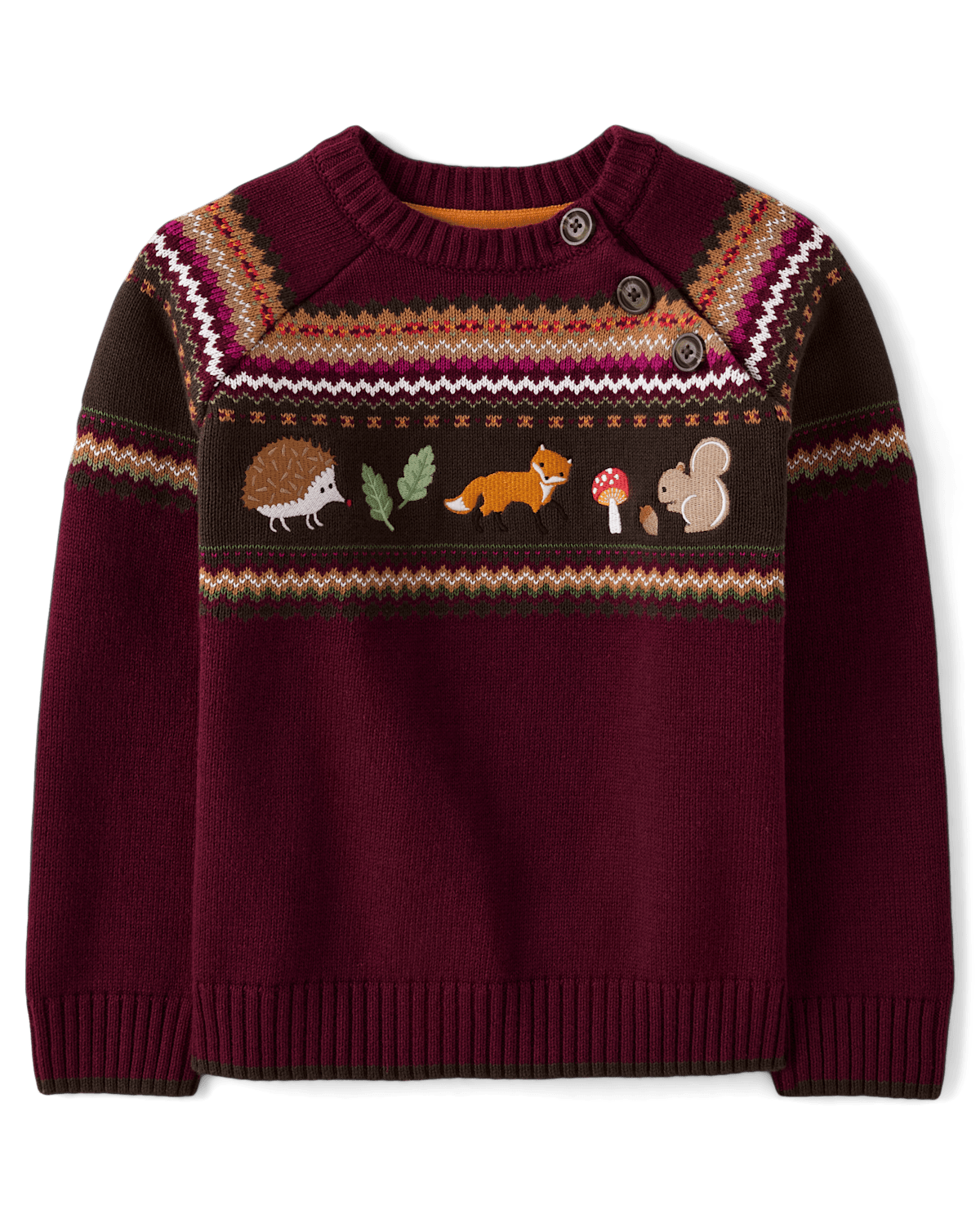 Детские свитеры Gymboree Boys Embroidered Forest Animal Sweater - Enchanted Forest