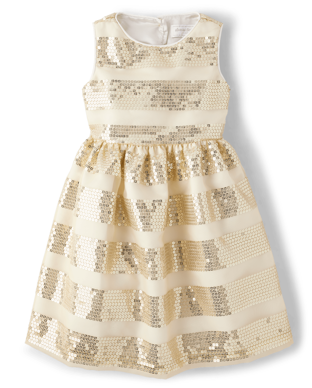 Детские платья Gymboree Girls Sequin Striped Fit And Flare Dress - All Dressed Up