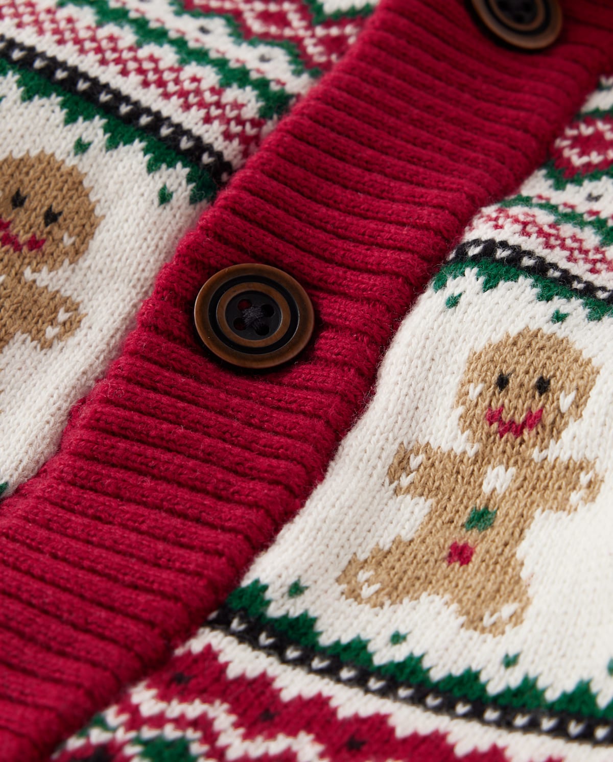 Детские кардиганы Gymboree Boys Matching Family Gingerbread Fairisle Cardigan - Christmas Cabin — фото 2