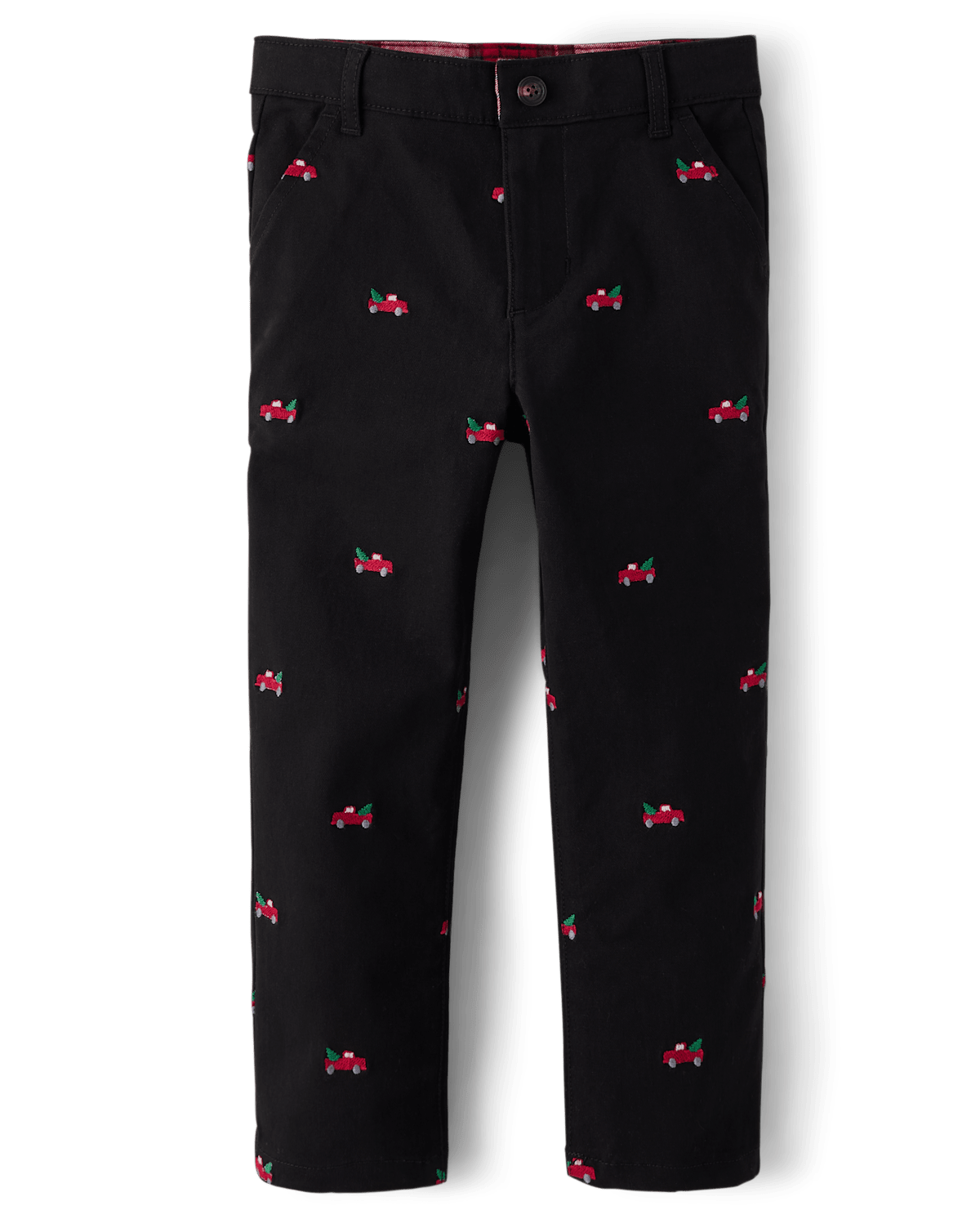 Детские брюки Gymboree Boys Schiffli Truck Twill Chino Pants - Christmas Cabin