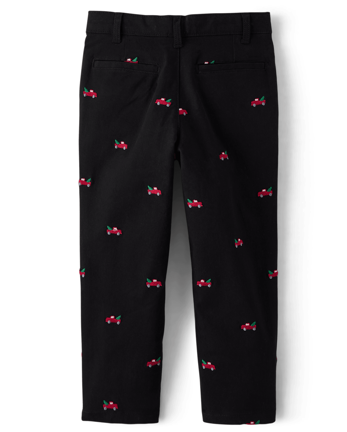 Детские брюки Gymboree Boys Schiffli Truck Twill Chino Pants - Christmas Cabin — фото 3