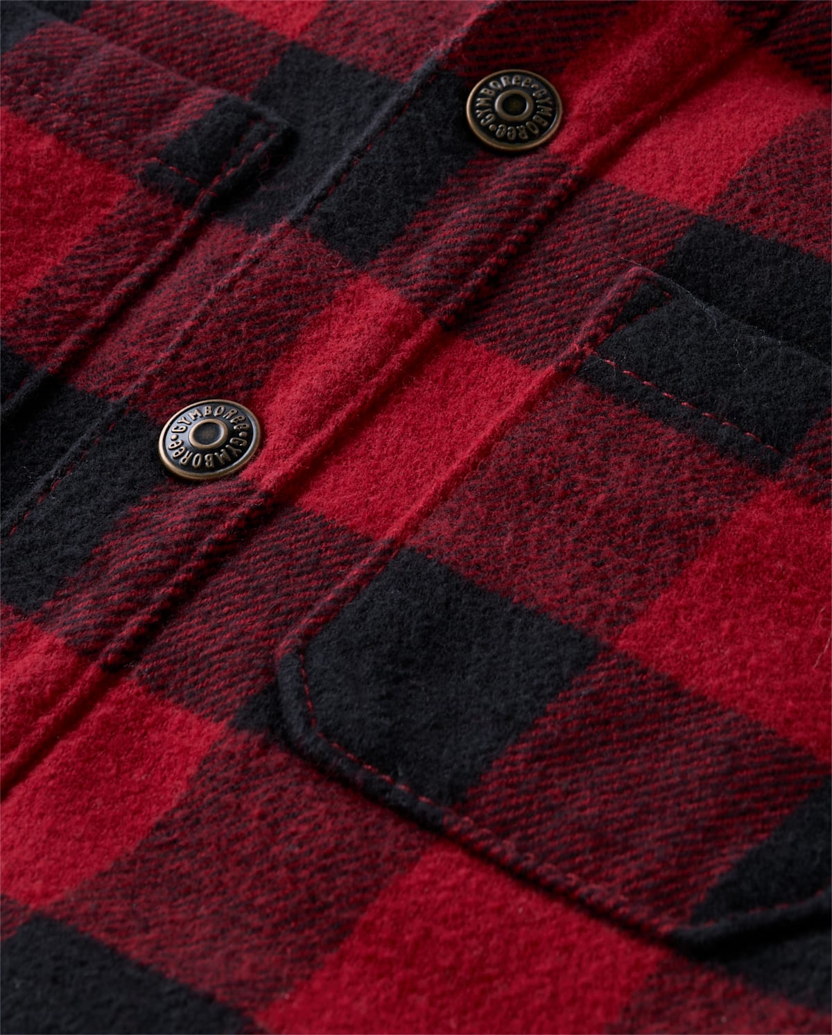 Детские куртки Gymboree Boys Plaid Sherpa-Lined Shirt Jacket - Christmas Cabin