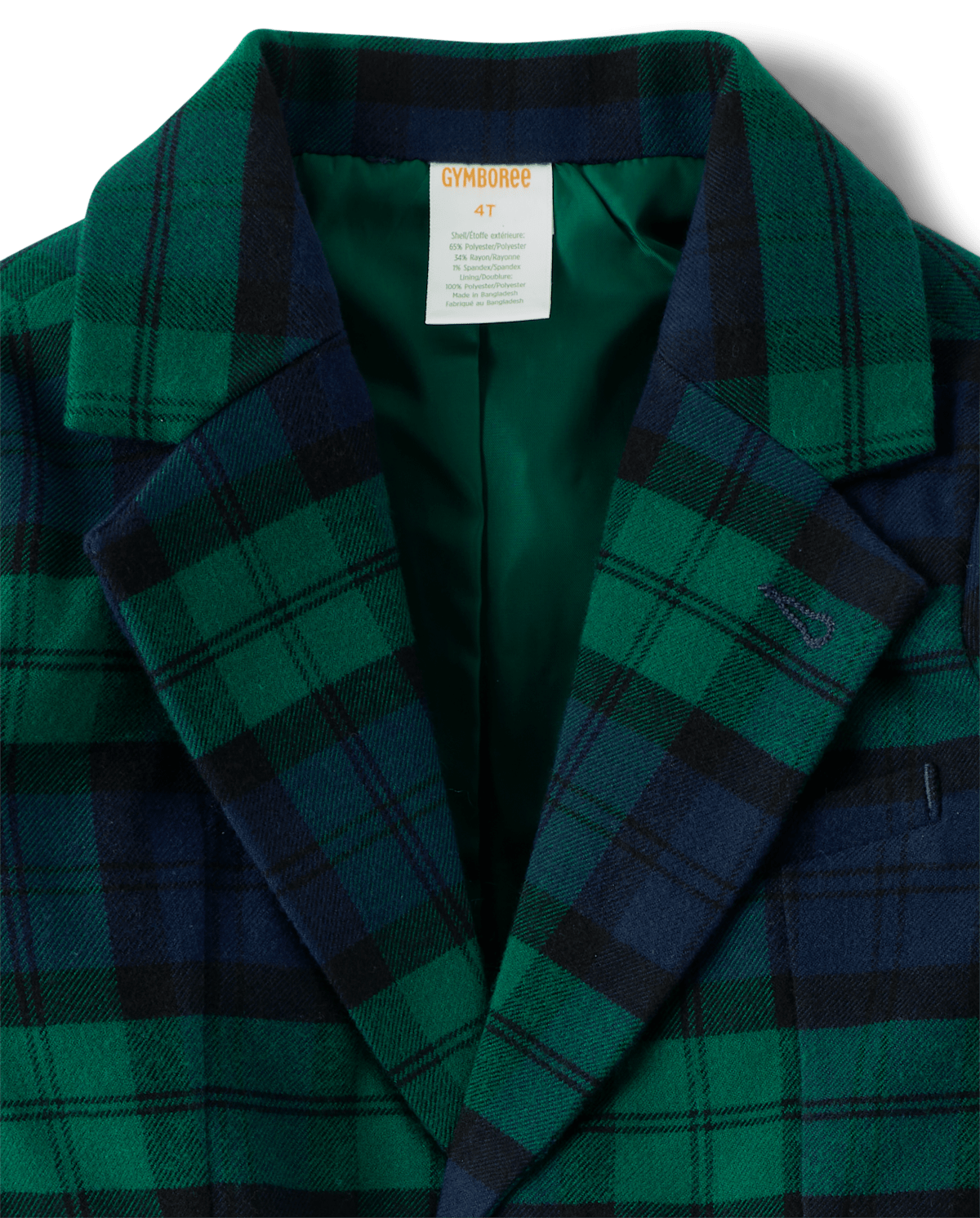 Детские пиджаки Gymboree Boys Plaid Blazer - Nutcracker — фото 2