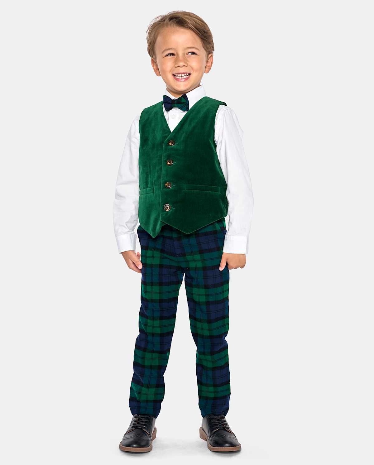 Детские платья Gymboree Boys Plaid Twill Dress Pants - Nutcracker — фото 3