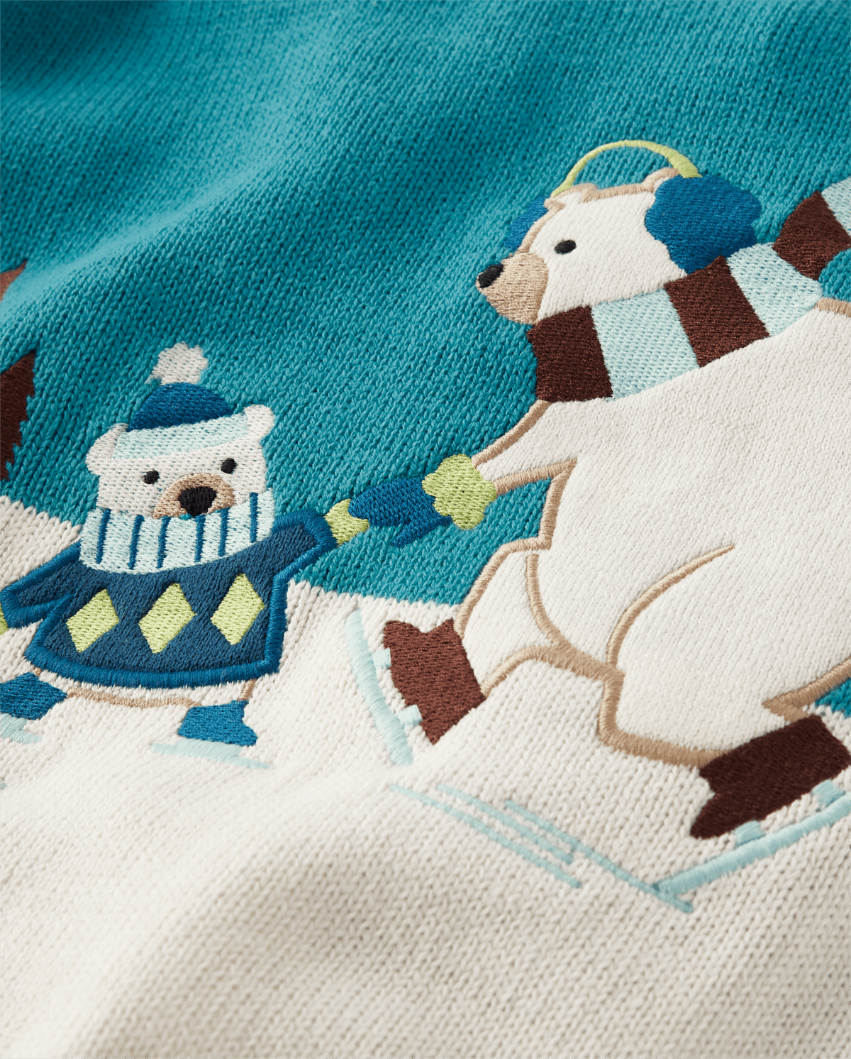 Детские свитеры Gymboree Boys Embroidered Polar Bear Sweater - Nordic Adventure