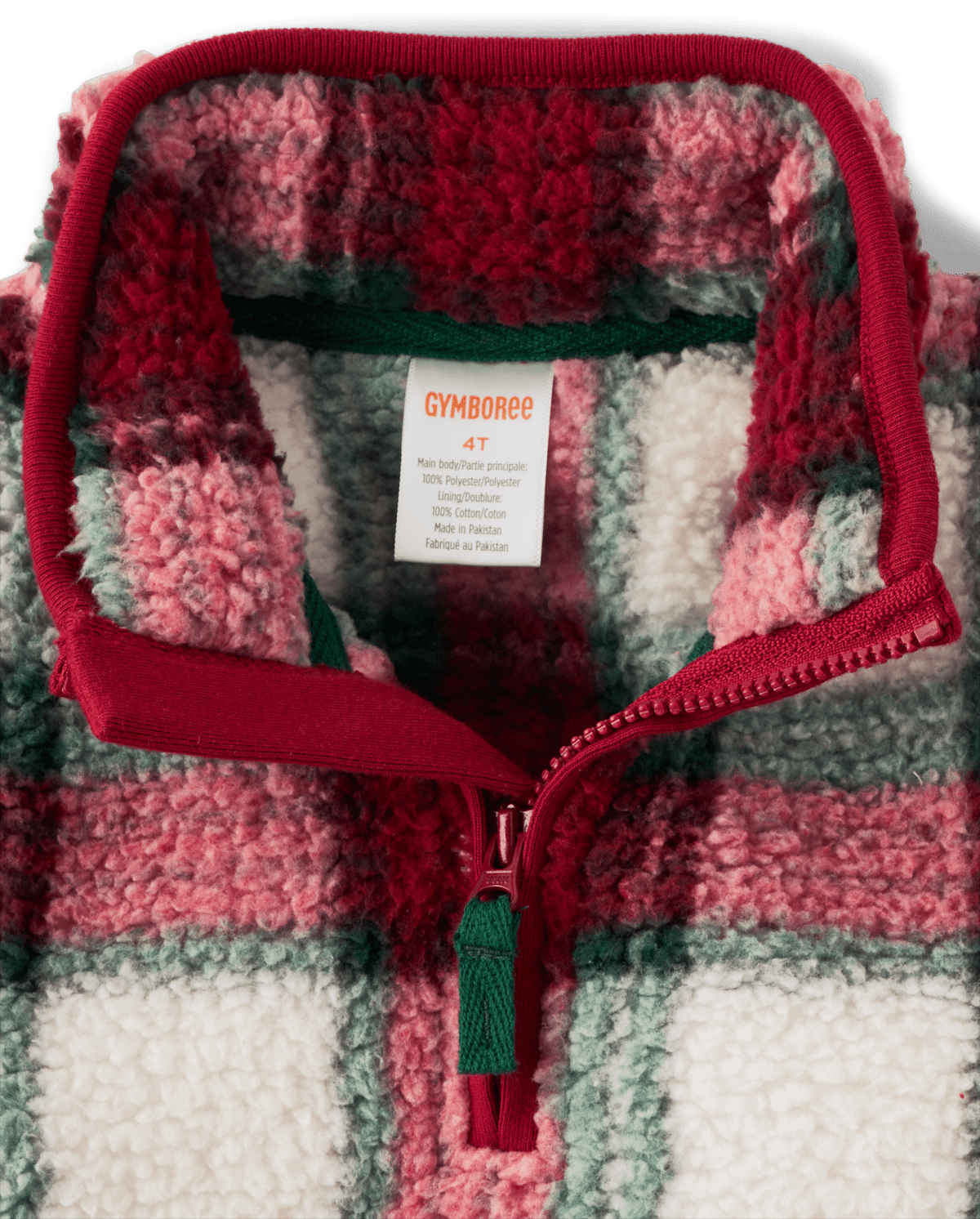 Детские свитеры Gymboree Boys Plaid Sherpa Pullover - Christmas Cabin