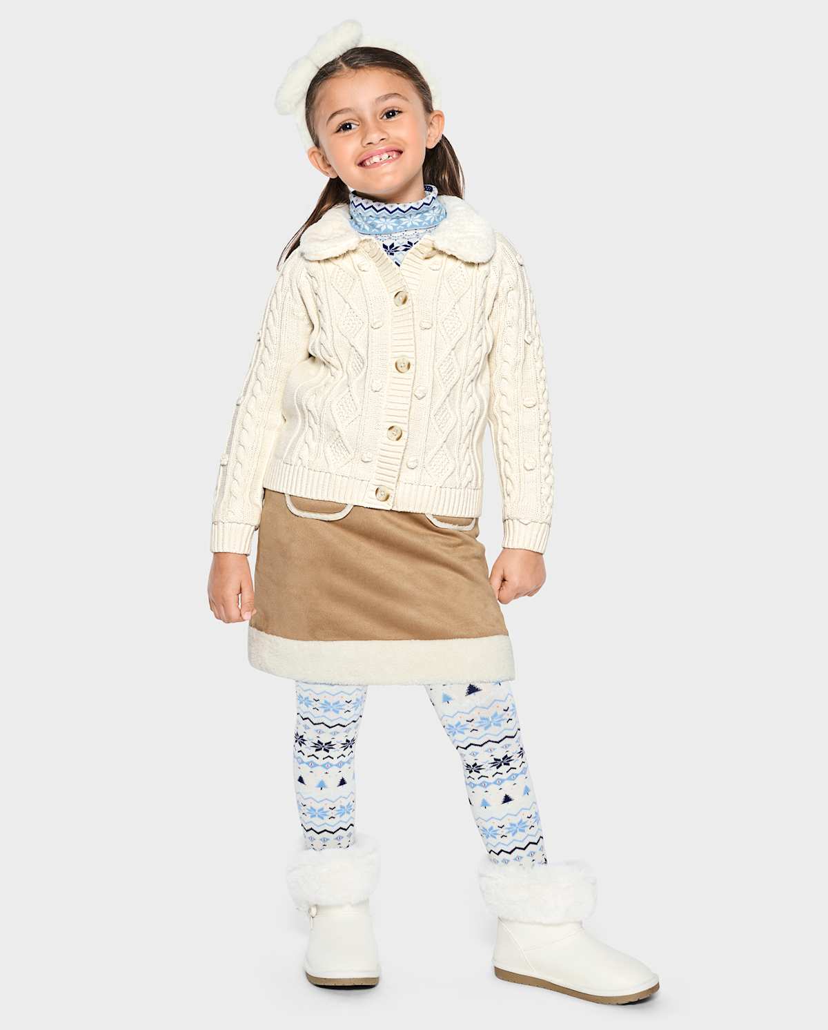Детские юбки Gymboree Girls Faux Suede Patch Pocket Skirt — фото 3