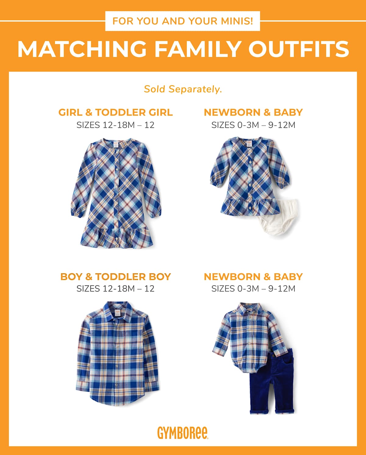 Детские рубашки Gymboree Boys Matching Family Plaid Twill Button Up Shirt — фото 2