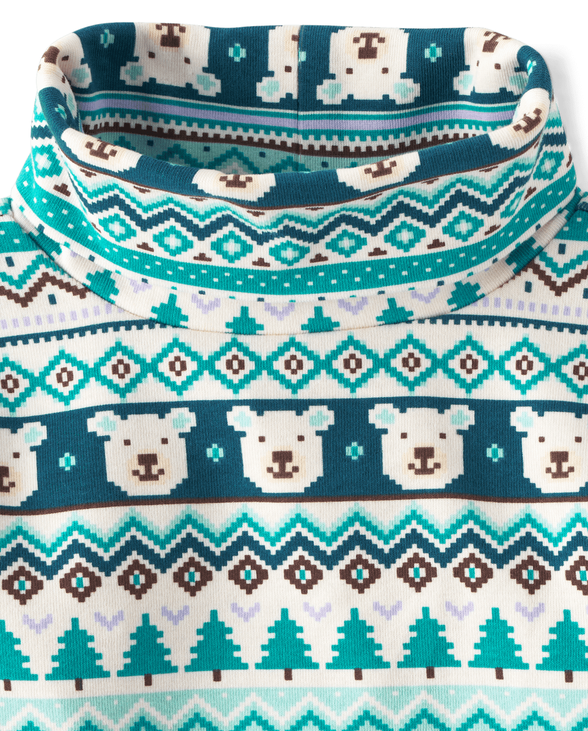 Gymboree Girls Polar Bear Fairisle Turtleneck - Nordic Adventure