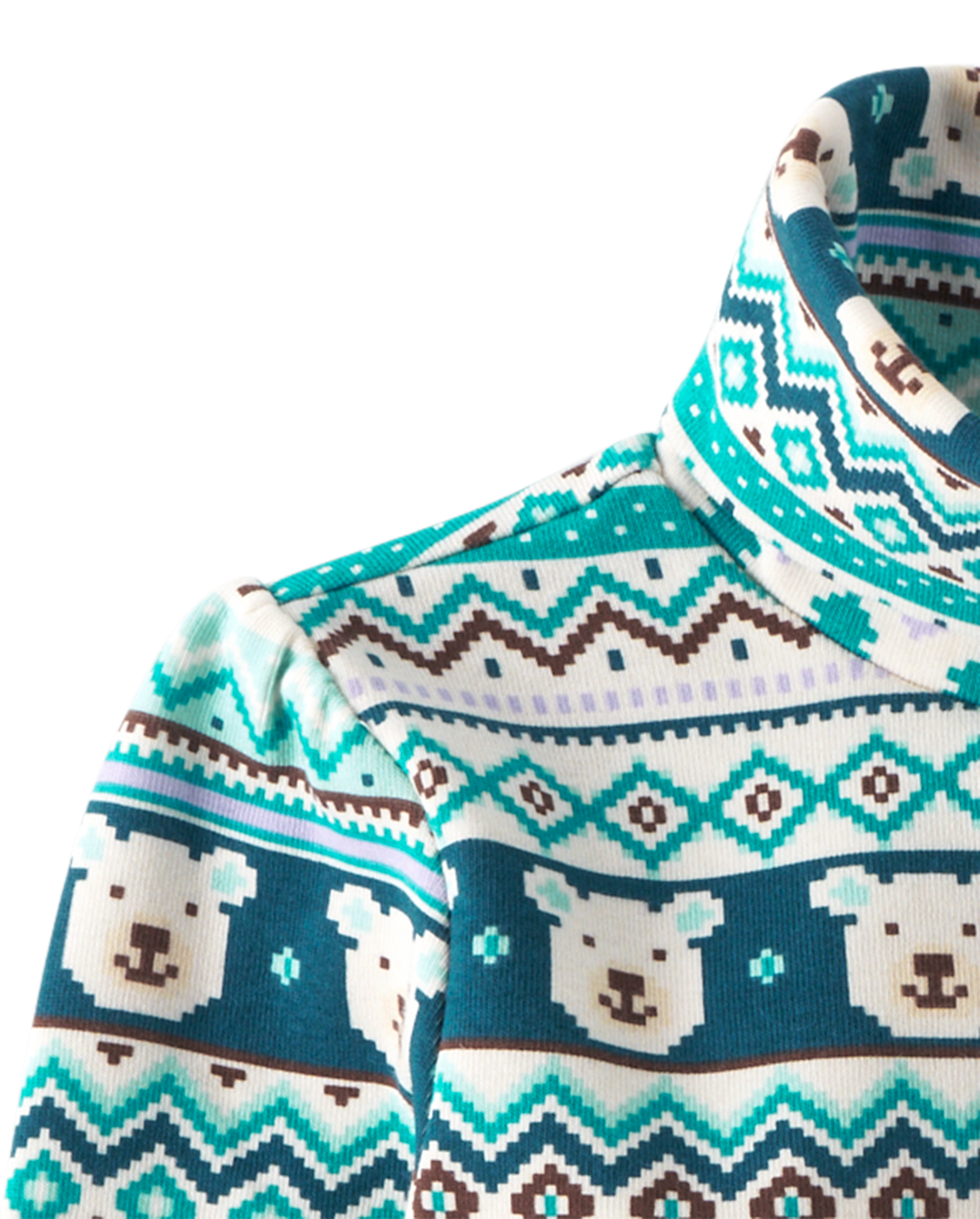 Gymboree Girls Polar Bear Fairisle Turtleneck - Nordic Adventure — фото 3