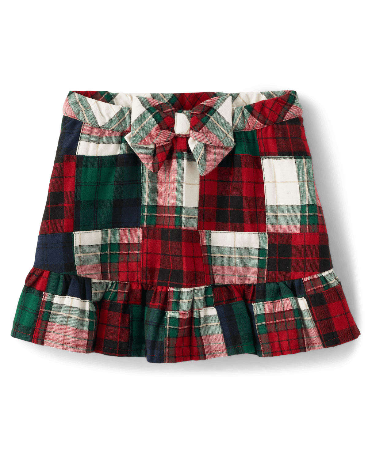 Детские юбки Gymboree Girls Patch Plaid Flannel Skort - Christmas Cabin