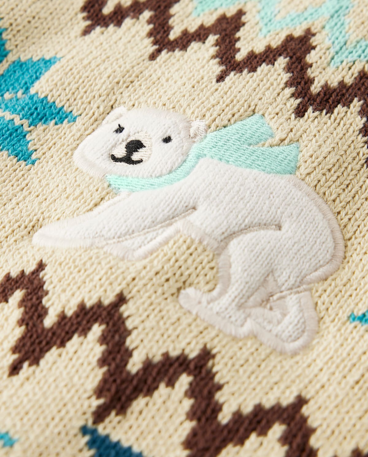 Детские свитеры Gymboree Girls Applique Polar Bear Fairisle Sweater - Nordic Adventure