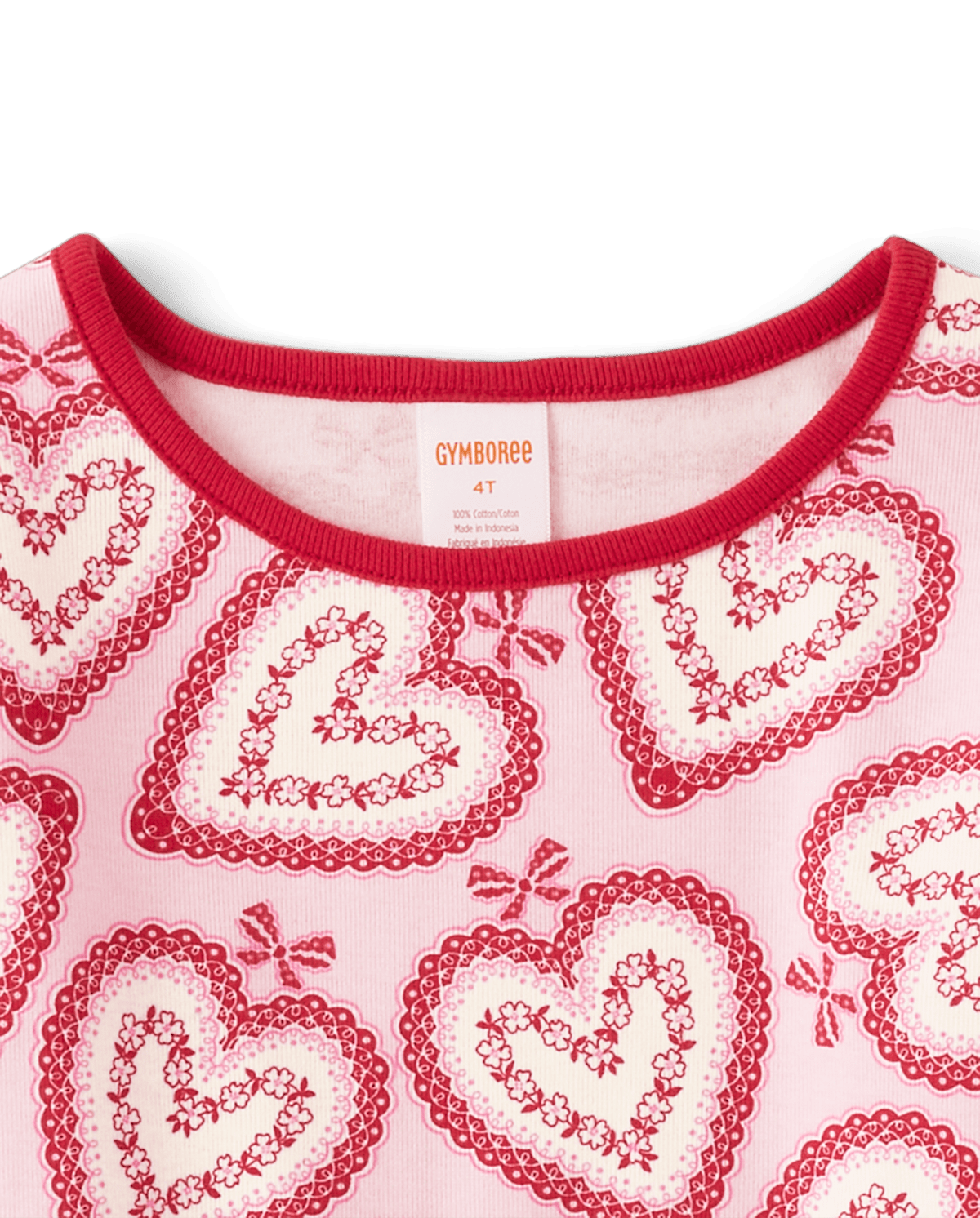 Детские топы Gymboree Girls Lace Heart Top - Valentine Cutie