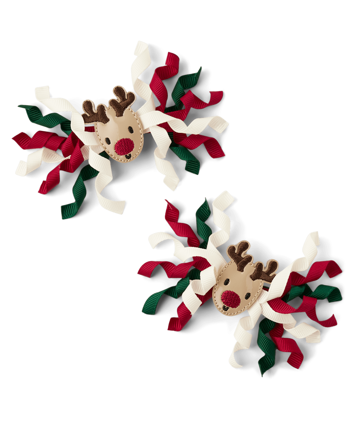Детские аксессуары Gymboree Girls Reindeer Curly Hair Clips 2-Pack - Christmas Cabin