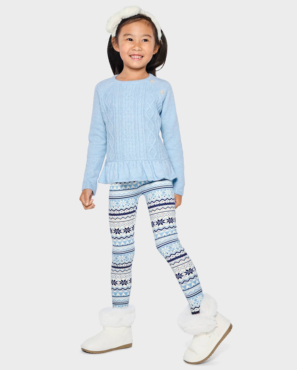 Детские леггинсы Gymboree Girls Snowflake Fairisle Leggings — фото 2