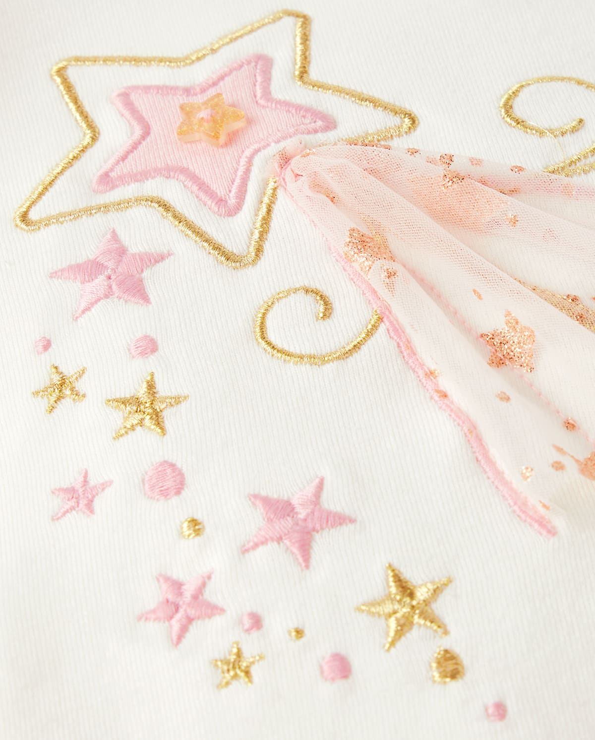 Детские топы Gymboree Girls Embroidered Magic Wand Ruffle Top - Sugar Plum Fairy — фото 2