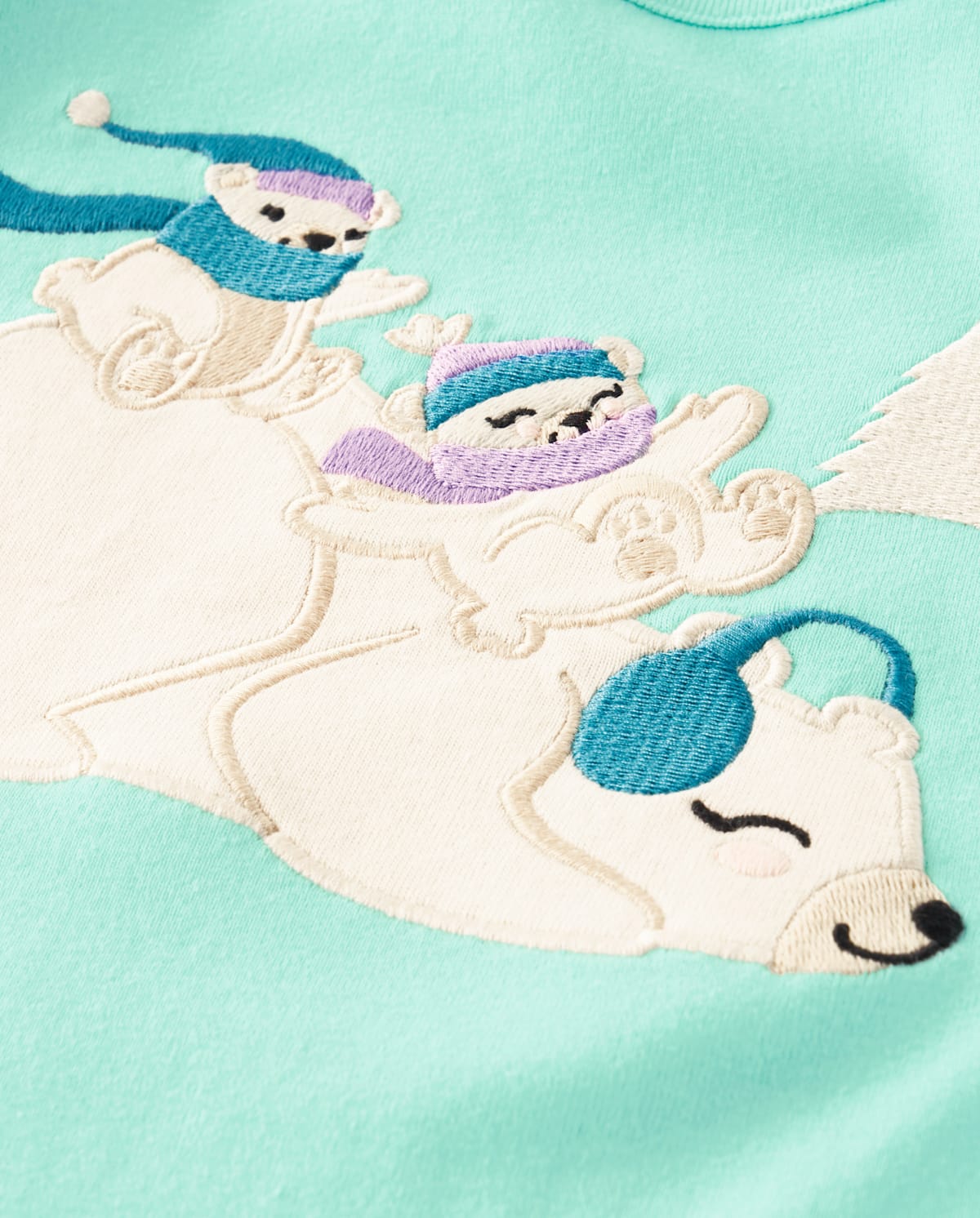 Детские топы Gymboree Girls Embroidered Polar Bear Flutter Top - Nordic Adventure — фото 2