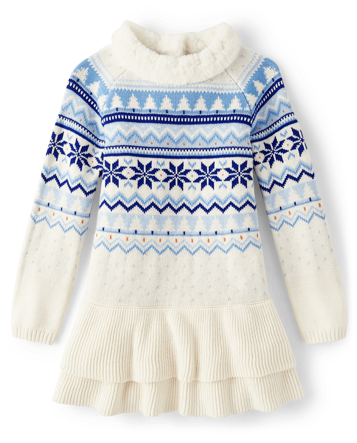 Детские платья Gymboree Girls Snowflake Fairisle Tiered Sweater Dress