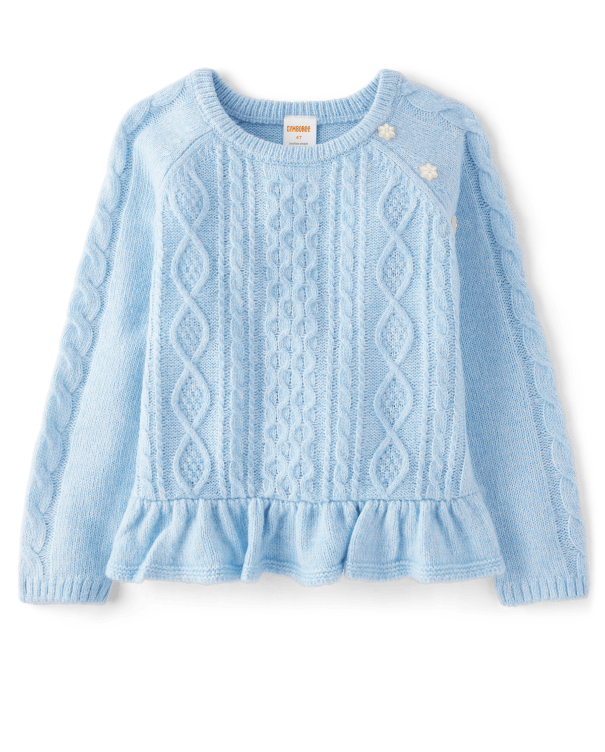 Детские свитеры Gymboree Girls Cable Knit Peplum Sweater