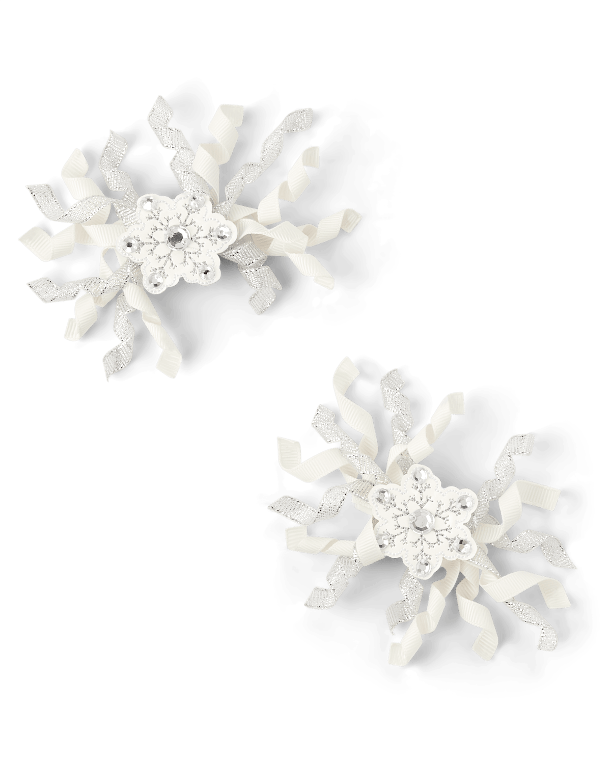 Детские аксессуары Gymboree Girls Snowflake Curly Hair Clips 2-Pack - Silent Night
