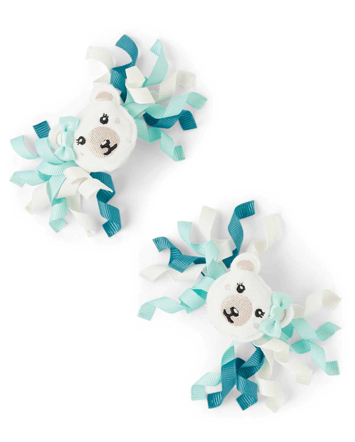 Детские аксессуары Gymboree Girls Polar Bear Curly Hair Clips 2-Pack - Nordic Adventure