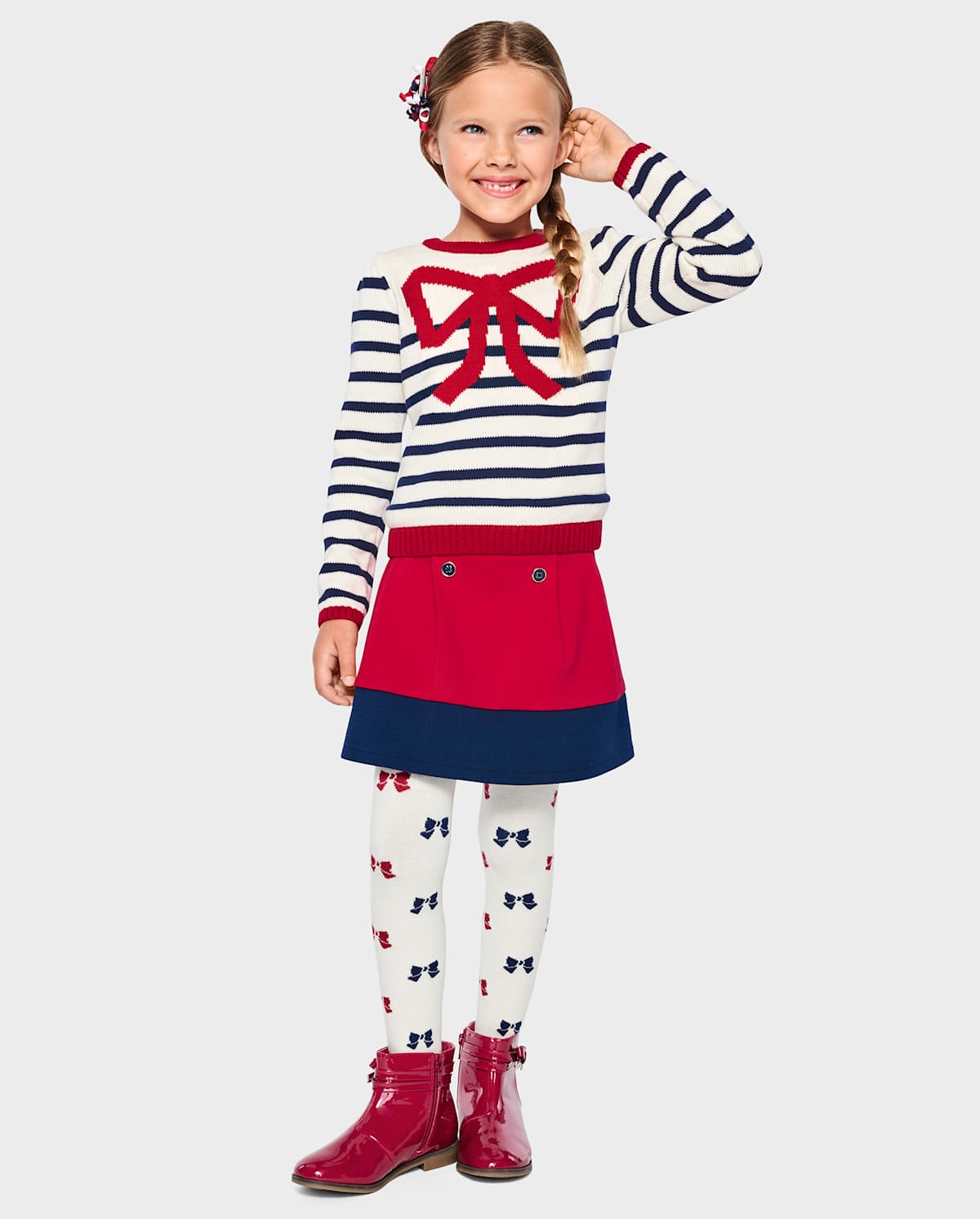 Детские юбки Gymboree Girls Colorblock Ponte Skort - Parisian Chic — фото 3