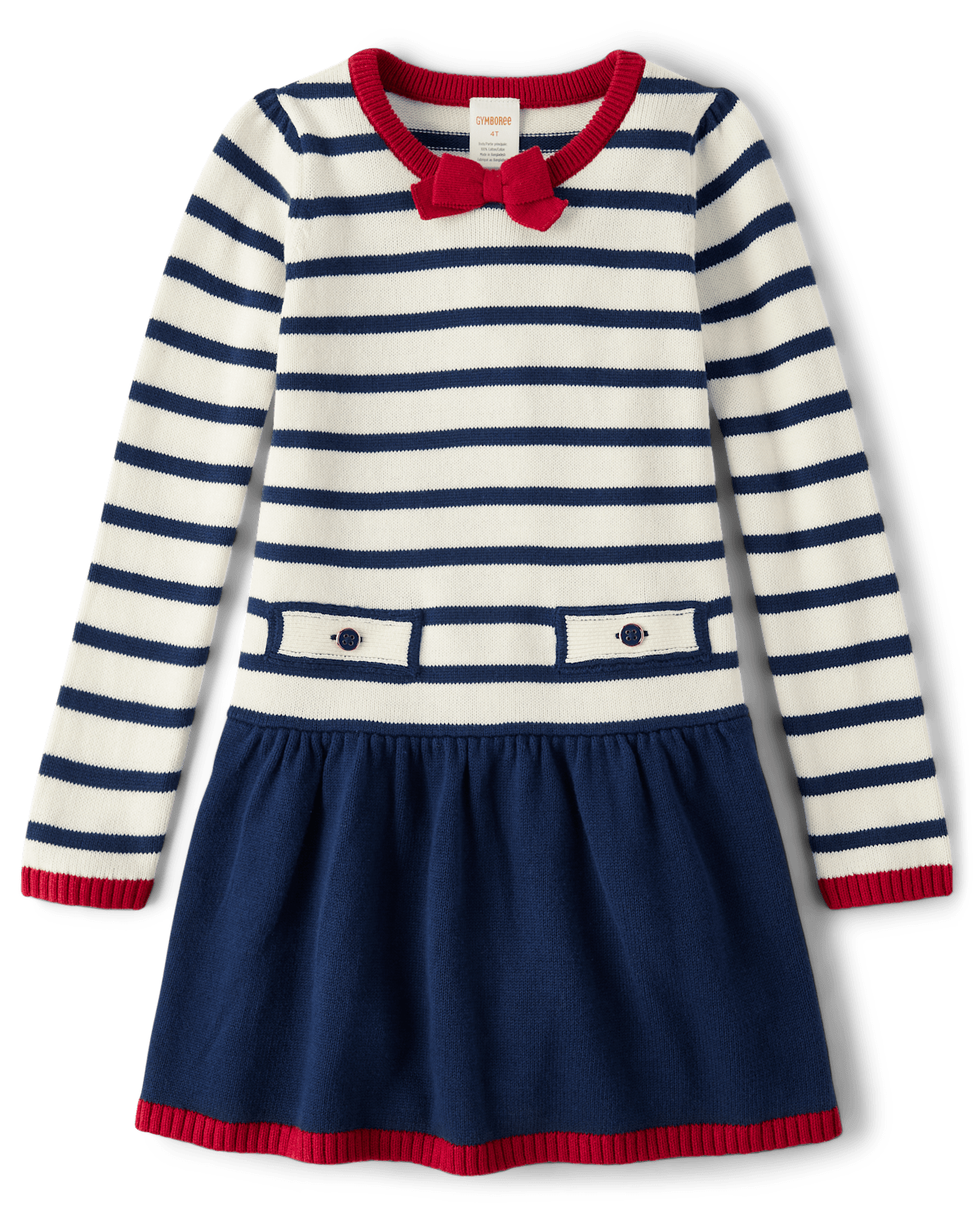 Детские платья Gymboree Girls Sailor Peplum Sweater Dress - Parisian Chic