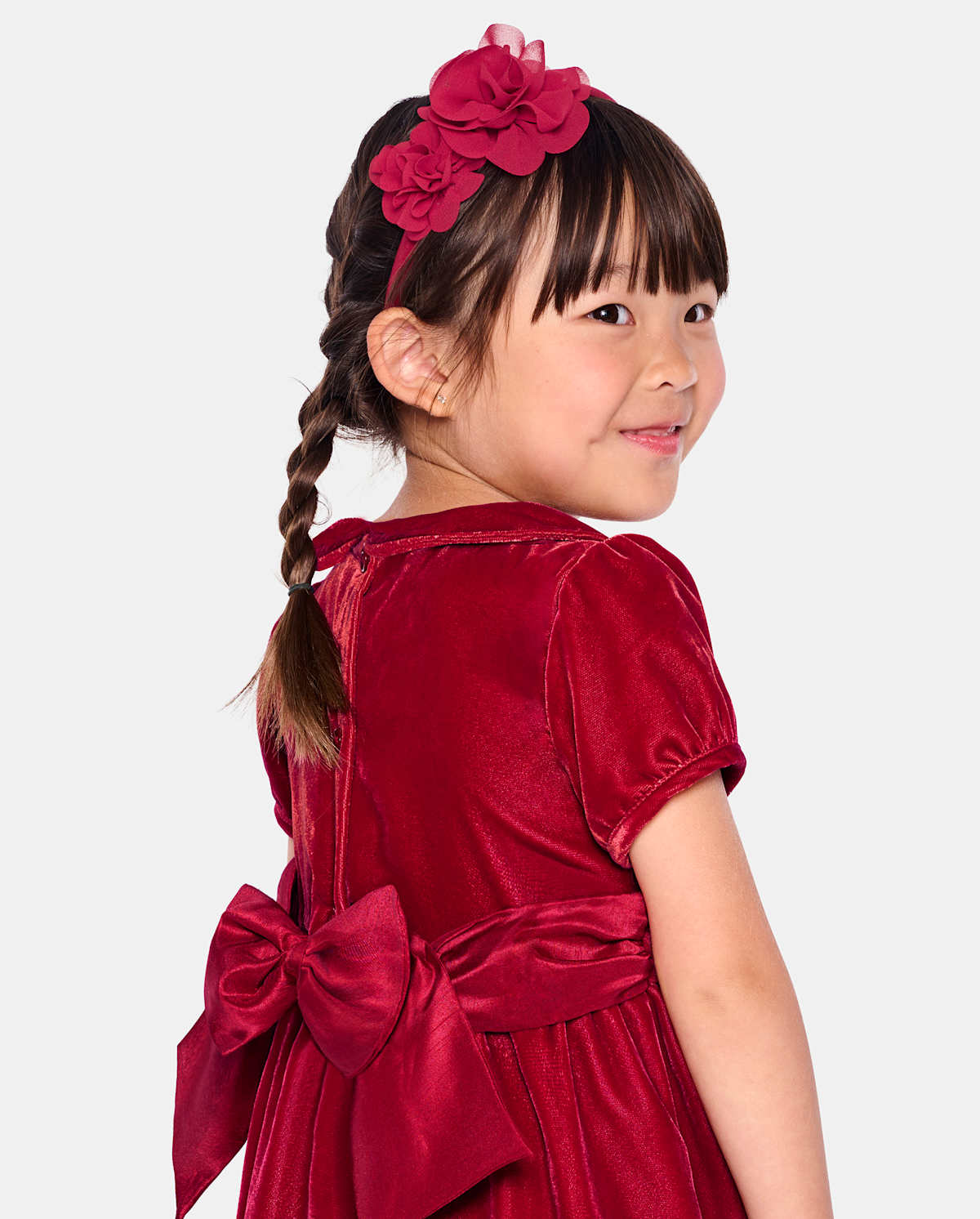 Детские платья Gymboree Girls Velvet Peter Pan Dress - All Dressed Up — фото 3