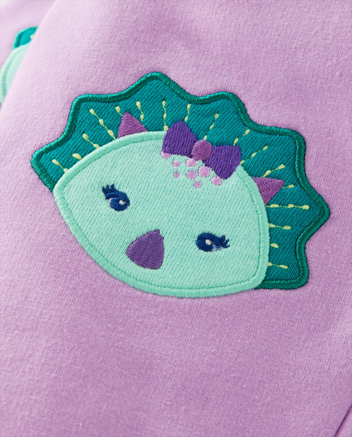 Детские брюки Gymboree Girls Embroidered Dino Fleece Jogger Pants - Dino Friends — фото 2