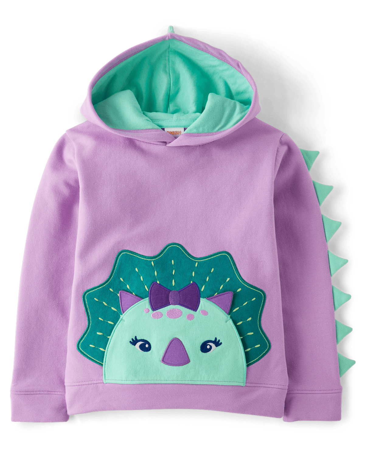 Детские худи Gymboree Girls Embroidered Dino Fleece - Dino Friends