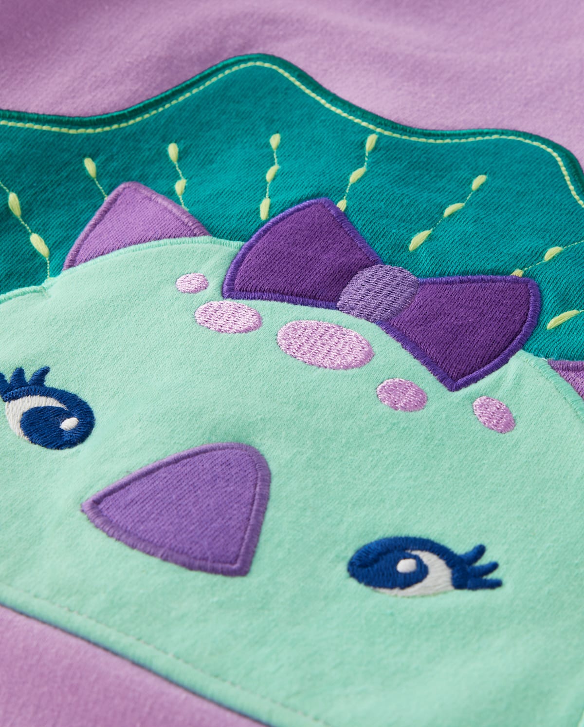 Детские худи Gymboree Girls Embroidered Dino Fleece - Dino Friends — фото 2
