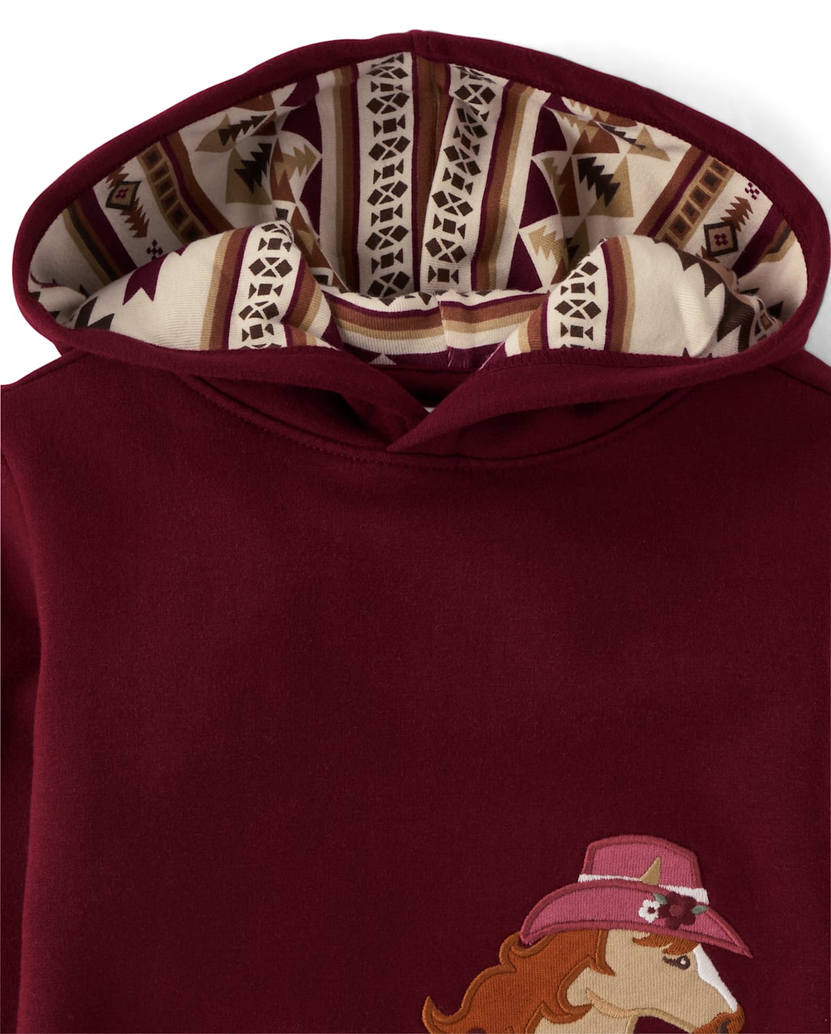 Детские худи Gymboree Girls Embroidered Horse Fleece - Rustic Ranch — фото 2
