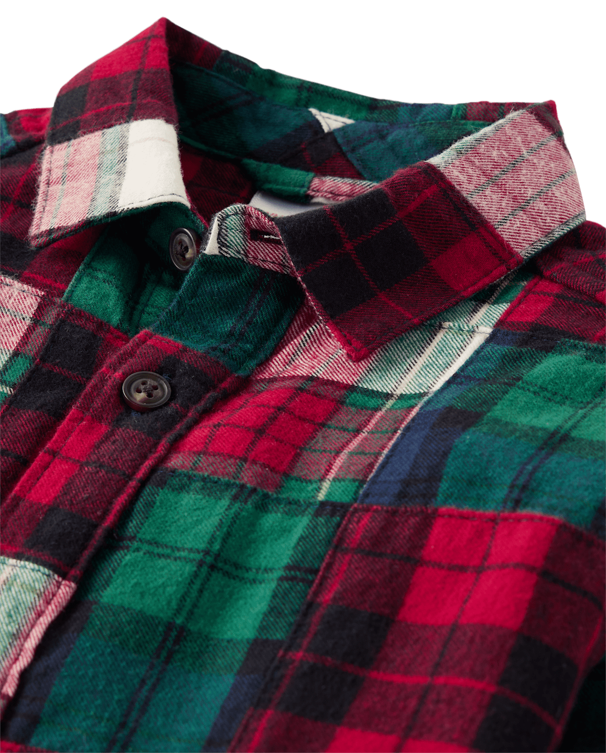 Детские рубашки Gymboree Boys Patch Plaid Shirt - Christmas Cabin