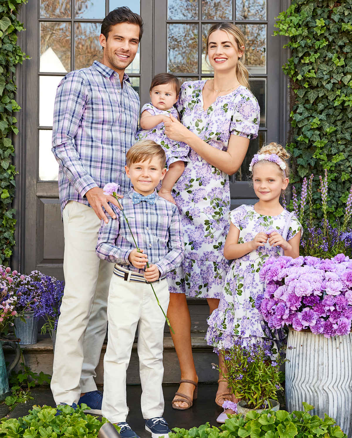 Детские платья Gymboree Baby Girls Mommy And Me Lilac Poplin Tiered Dress - Lovely Lavender — фото 3