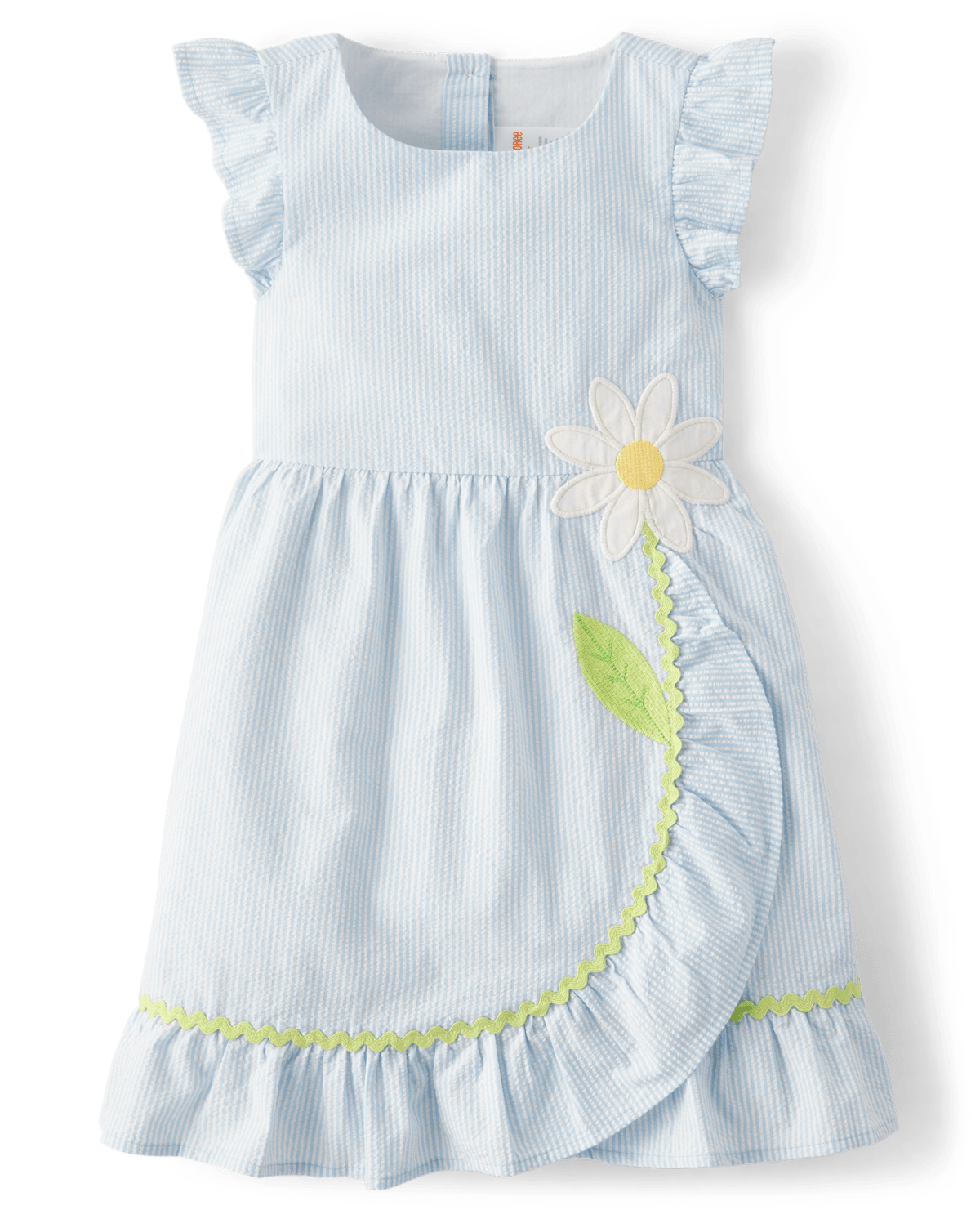 Детские платья Gymboree Girls Embroidered Daisy Seersucker Ruffle Dress - Spring Celebrations