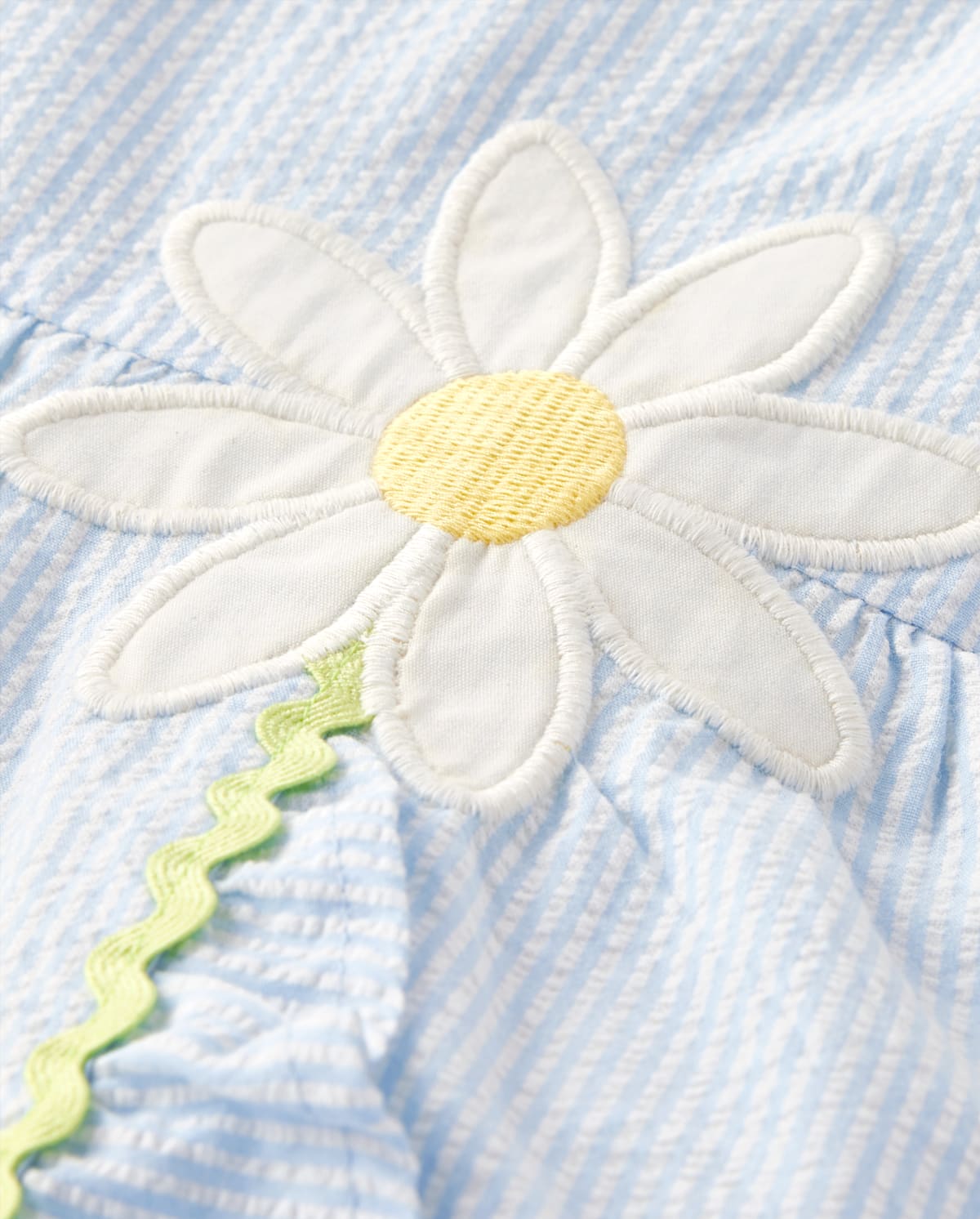 Детские платья Gymboree Girls Embroidered Daisy Seersucker Ruffle Dress - Spring Celebrations — фото 2