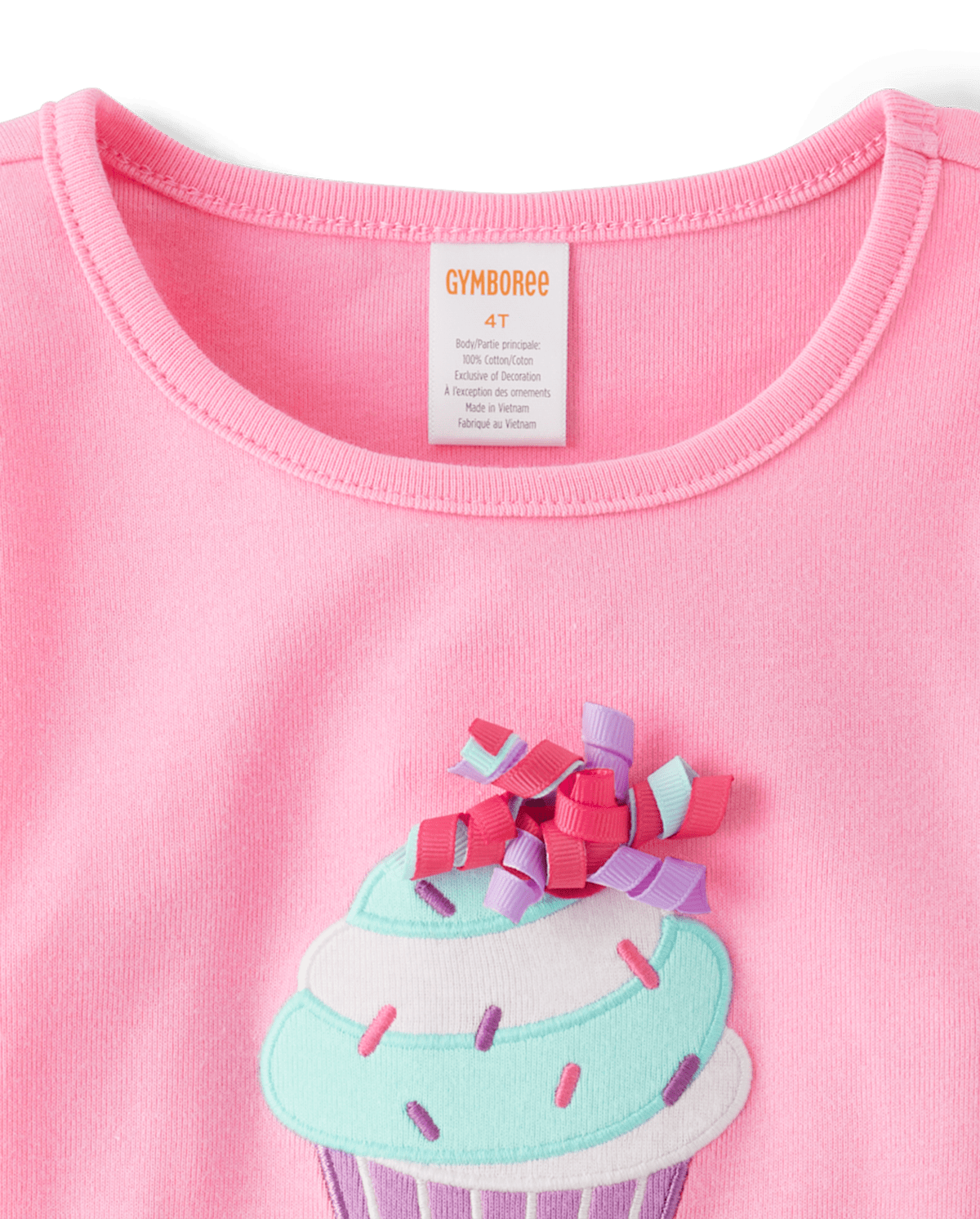 Детские топы Gymboree Girls Embroidered Cupcake Top - Birthday Boutique — фото 2