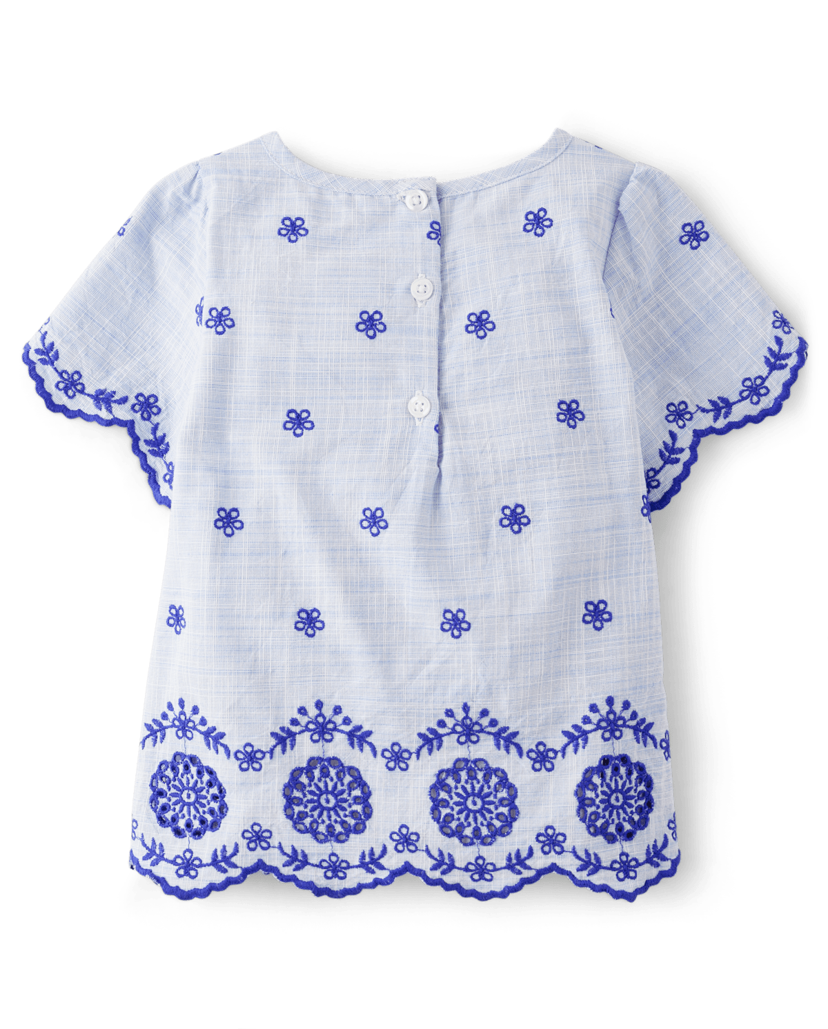 Детские топы Gymboree Girls Eyelet Scalloped Top - Bon Voyage — фото 2