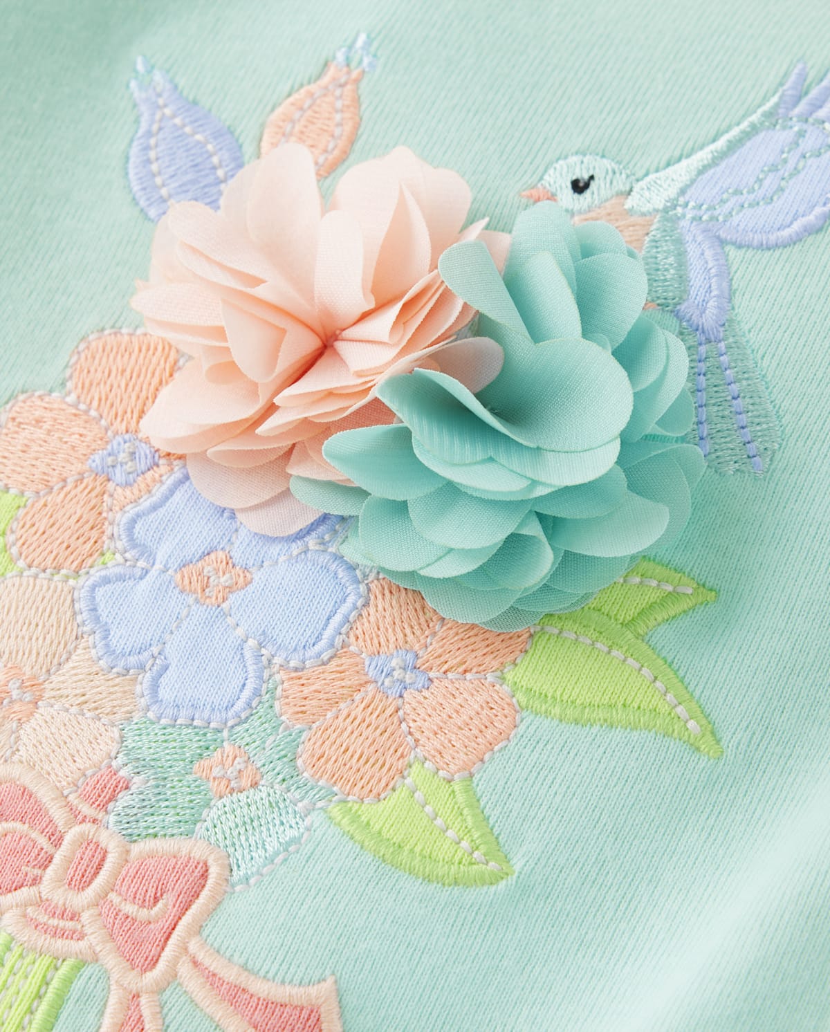 Детские топы Gymboree Girls Embroidered Bouquet Top - Signs of Spring