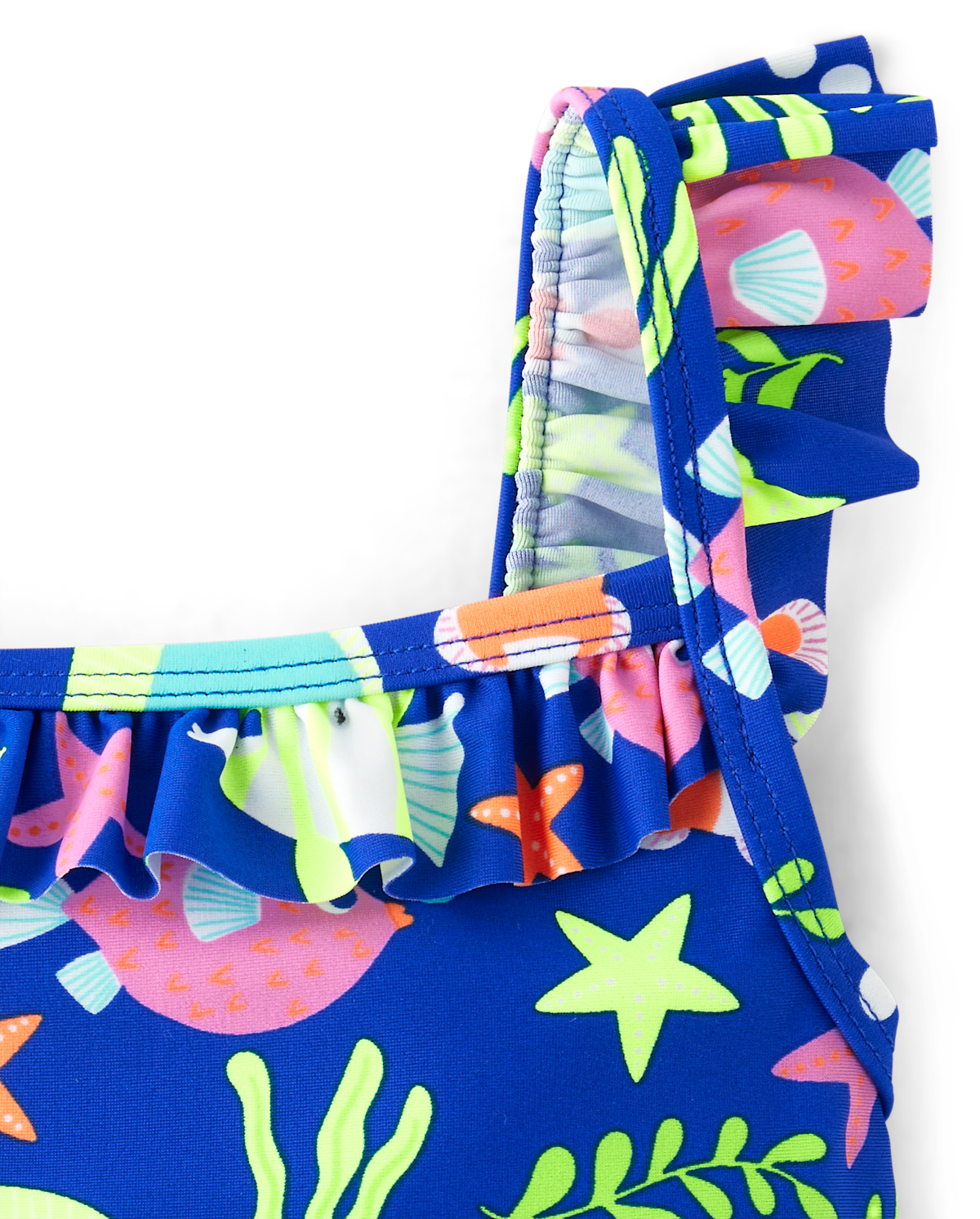 Детские купальники Gymboree Girls Fish Flutter One Piece Swimsuit - Splish-Splash