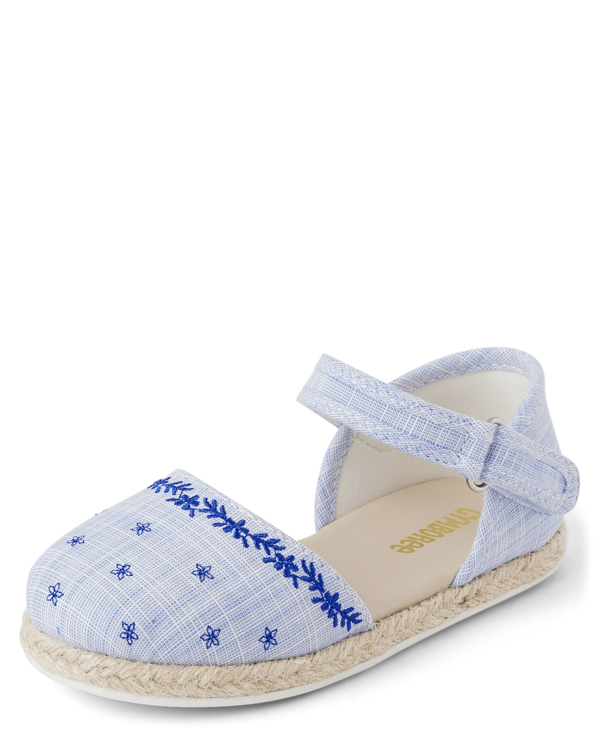 Gymboree Girls Embroidered Chambray Espadrilles - Bon Voyage