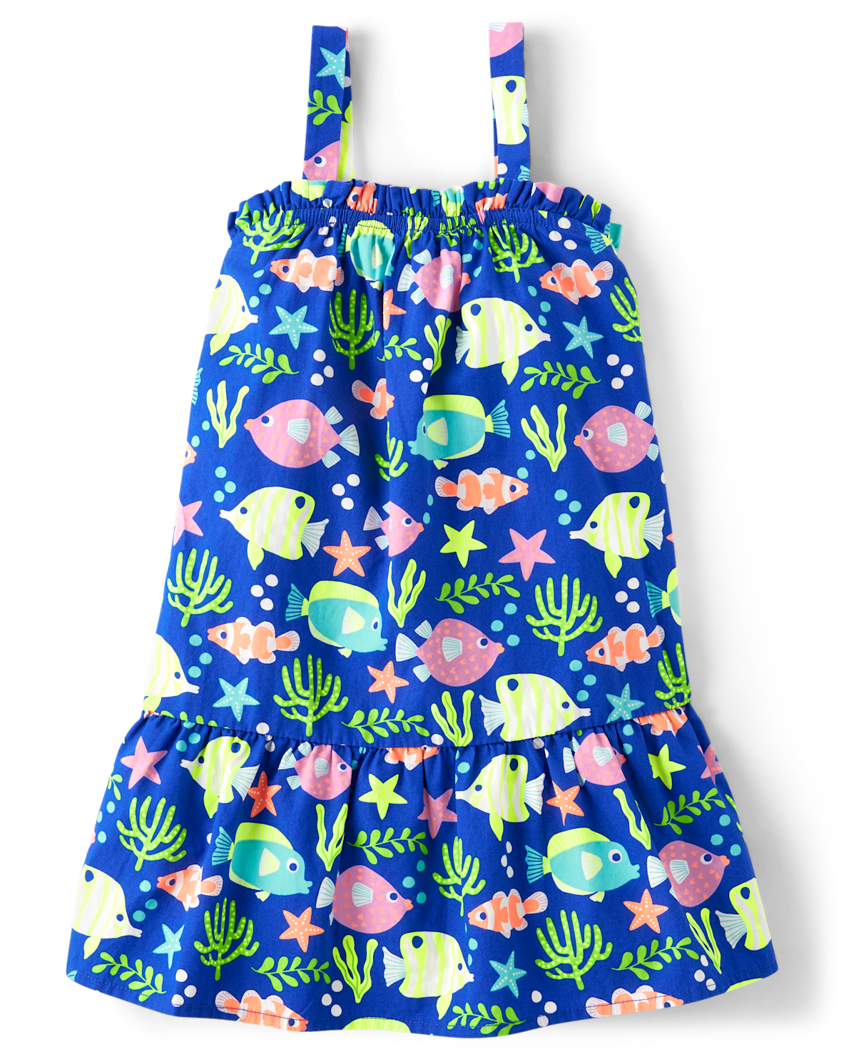 Детские платья Gymboree Girls Fish Ruffle Dress - Splish-Splash
