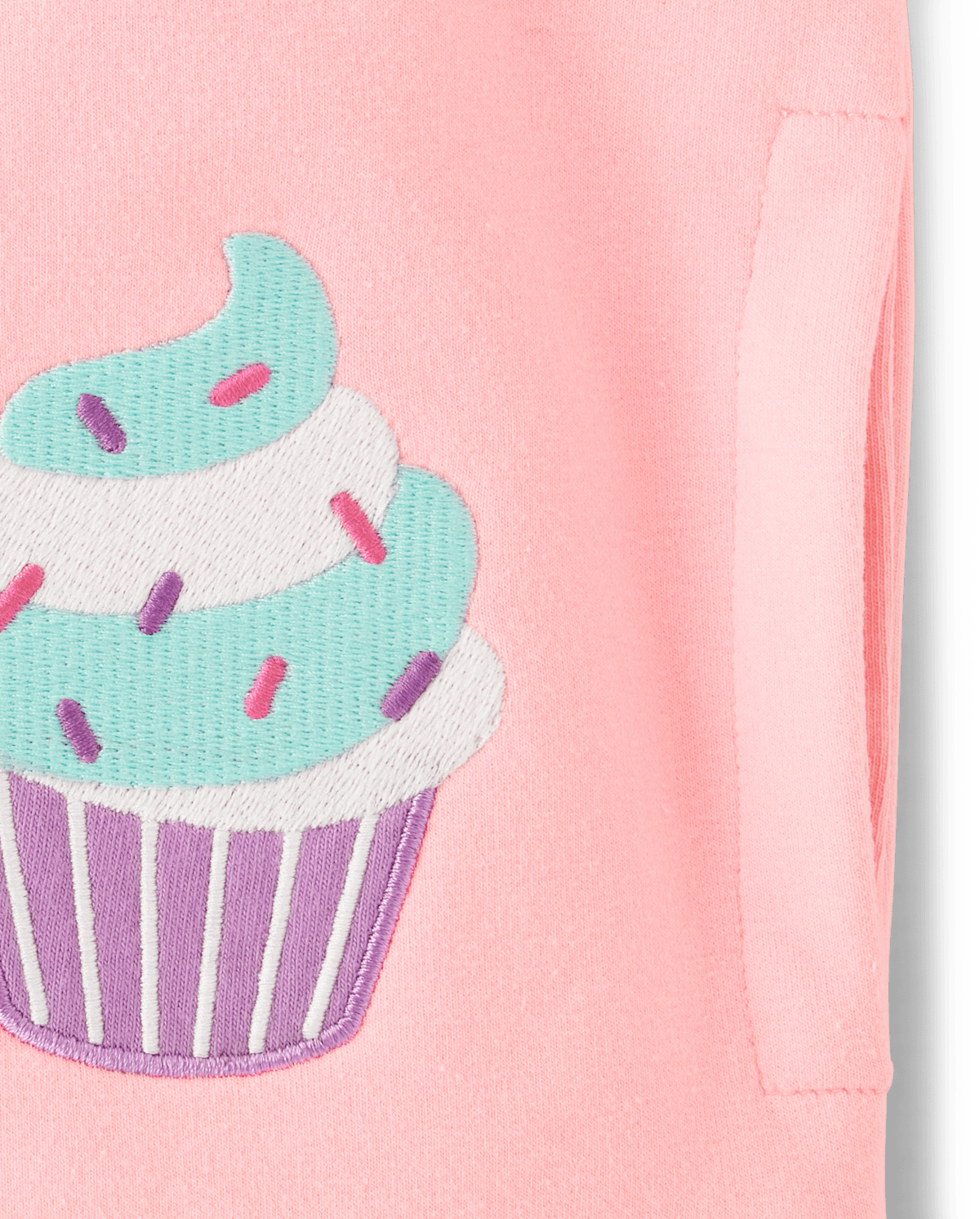 Детские худи Gymboree Girls Embroidered Cupcake Fleece Zip Up - Birthday Boutique — фото 2
